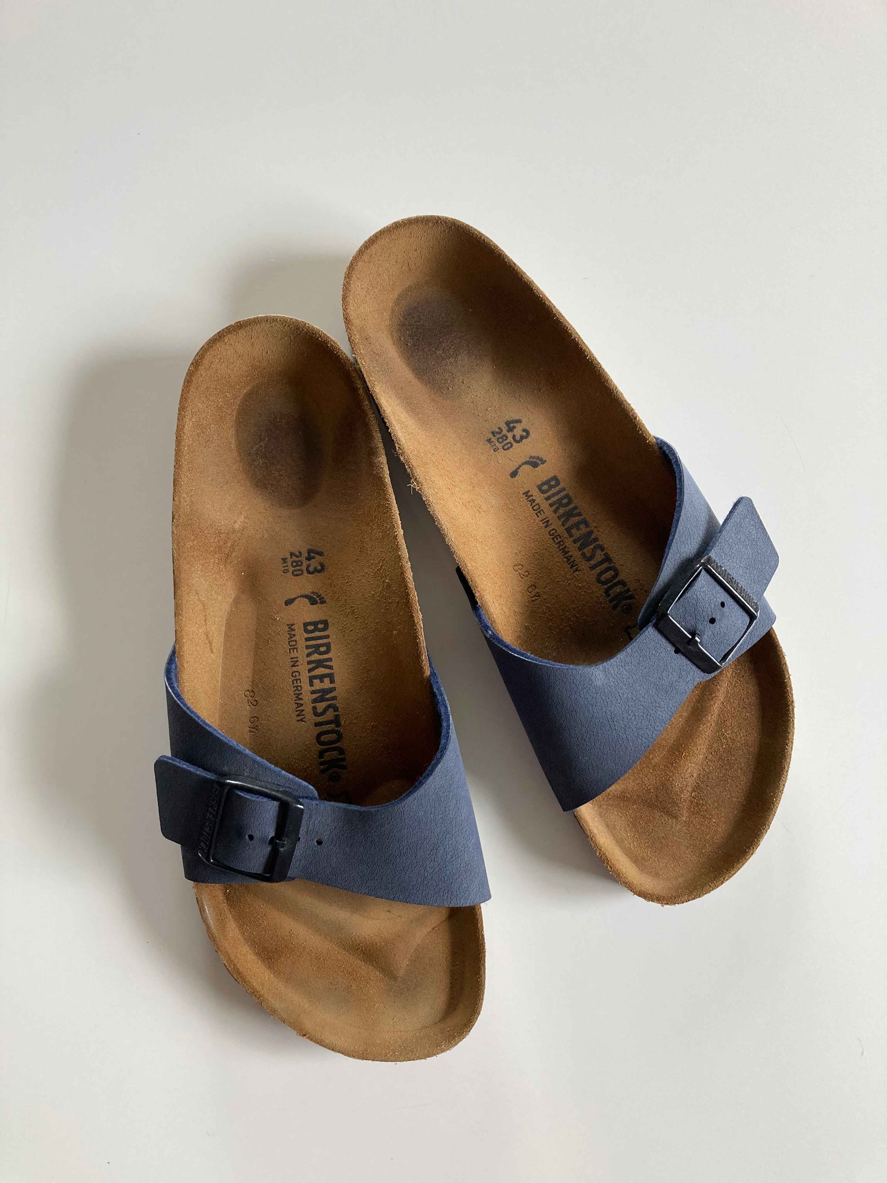 Birkenstock Madrid Neu Slipper 43 Blau dunkelblau Sandalen Loafer