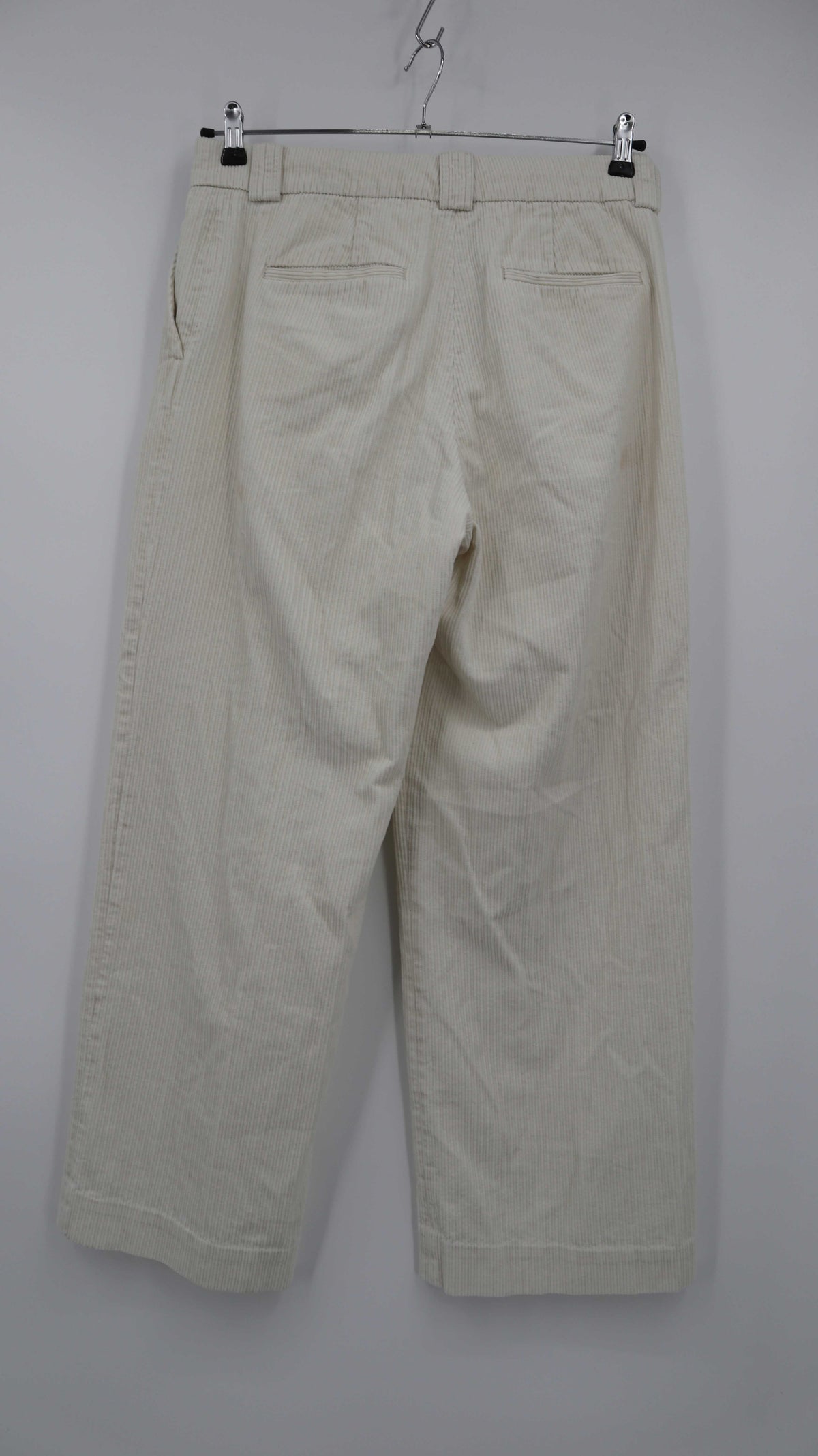 Arket Hose 40 L Creme Beige Cordhose straight fit Stoffhose