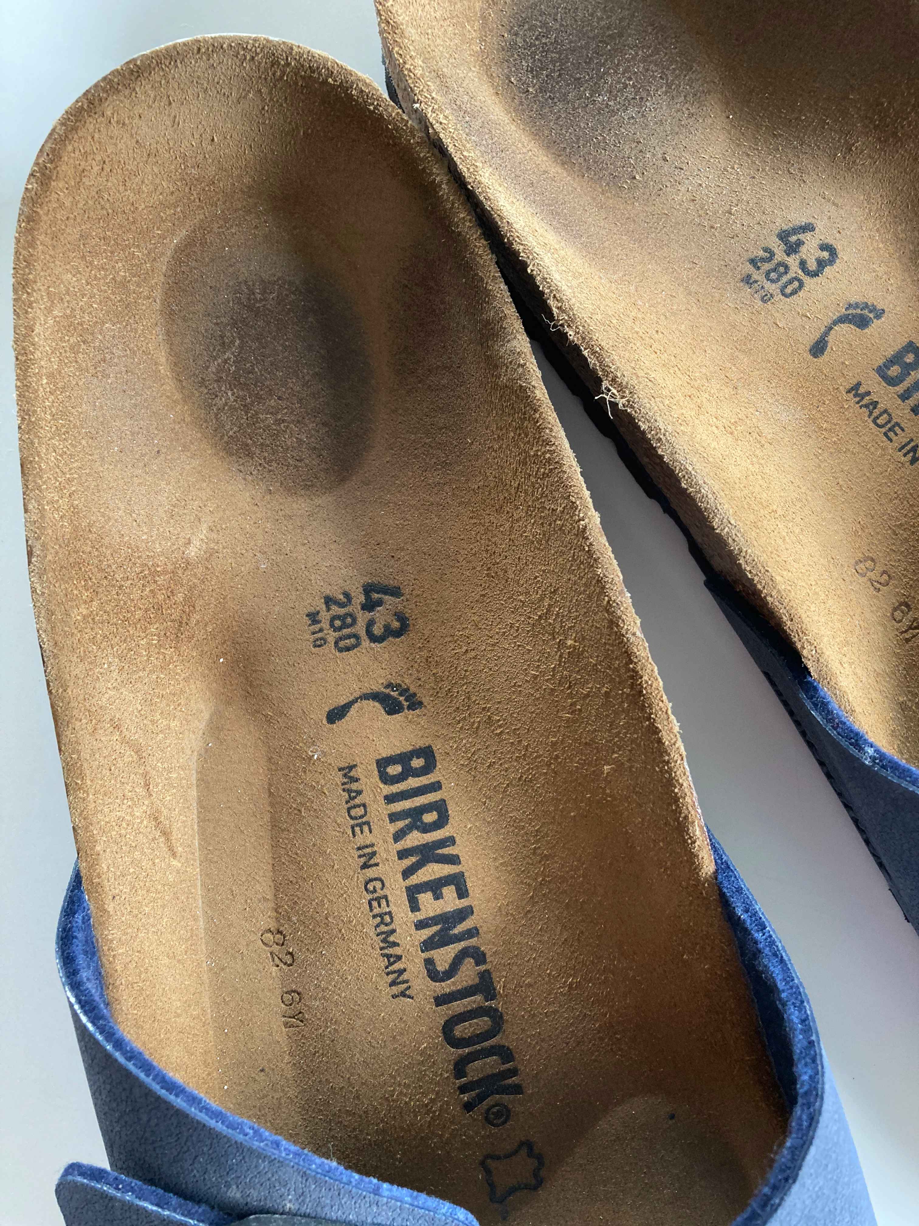 Birkenstock Madrid Neu Slipper 43 Blau dunkelblau Sandalen Loafer