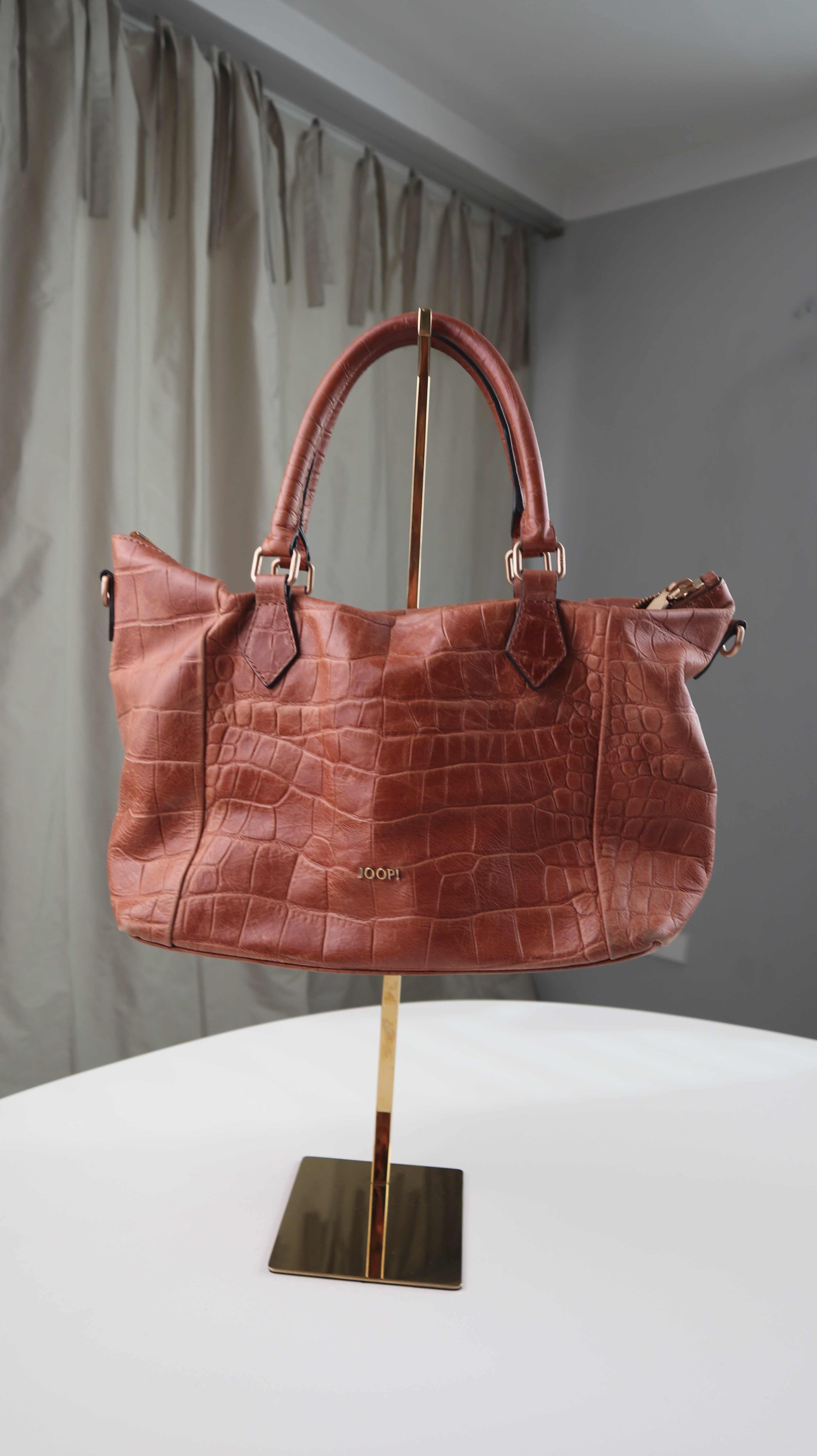 Joop! Tasche Handtasche braun Leder Ledertasche Shopper