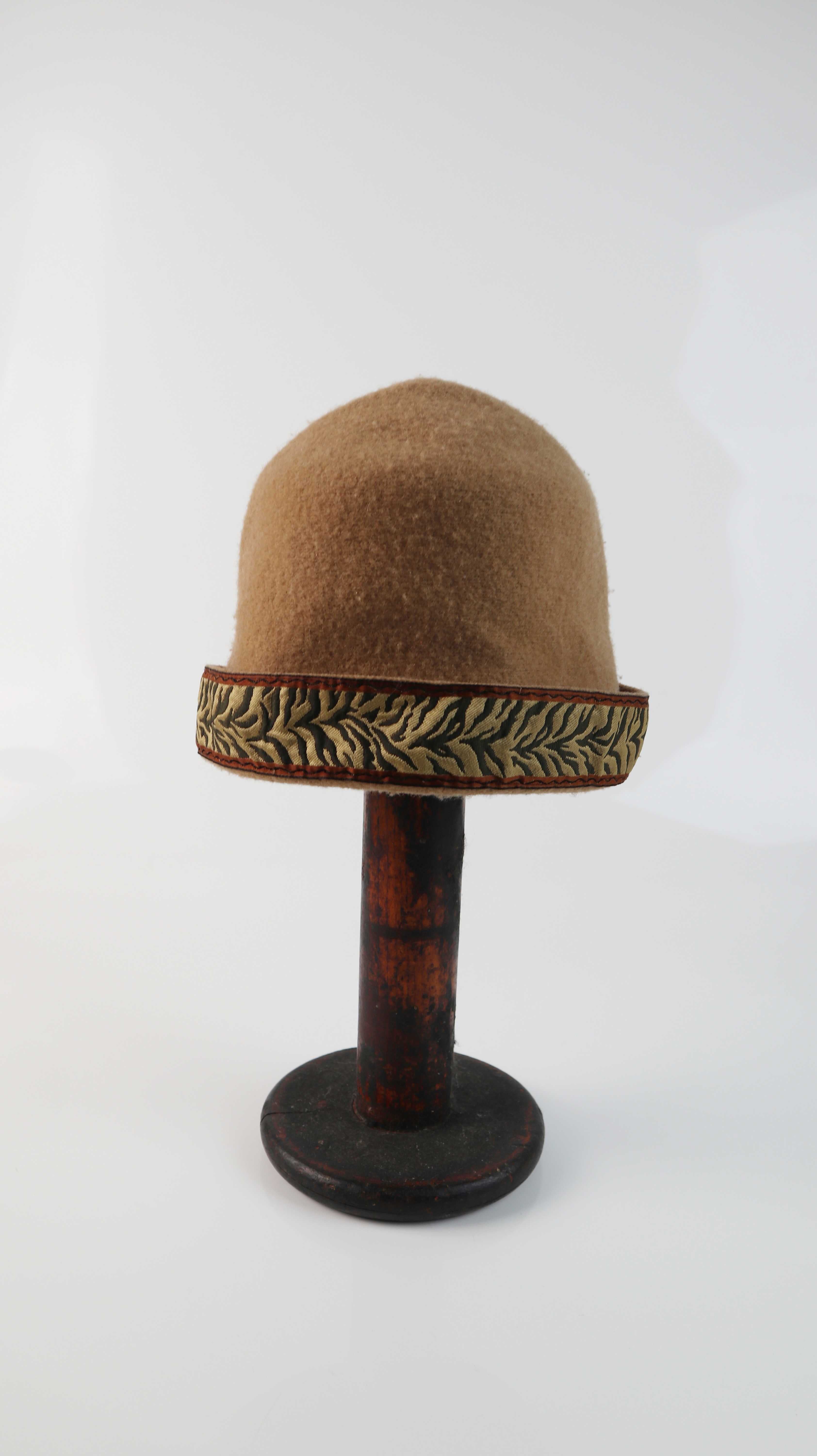 Mütze Kappe braun true vintage Wollmütze basic genäht handmade