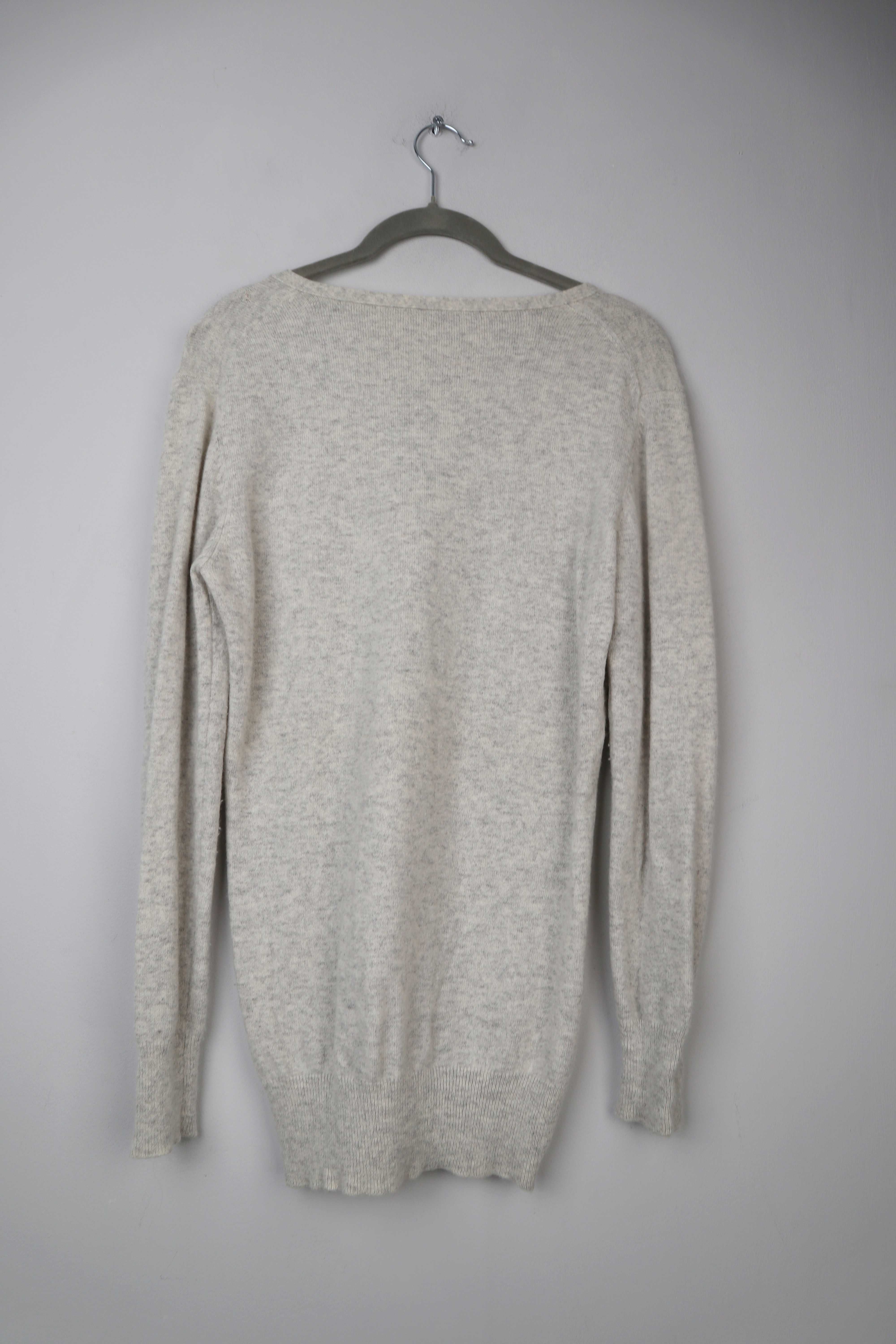 Pullover Grau 36 S Merino Kaschmir Cashmere Strickpullover basic