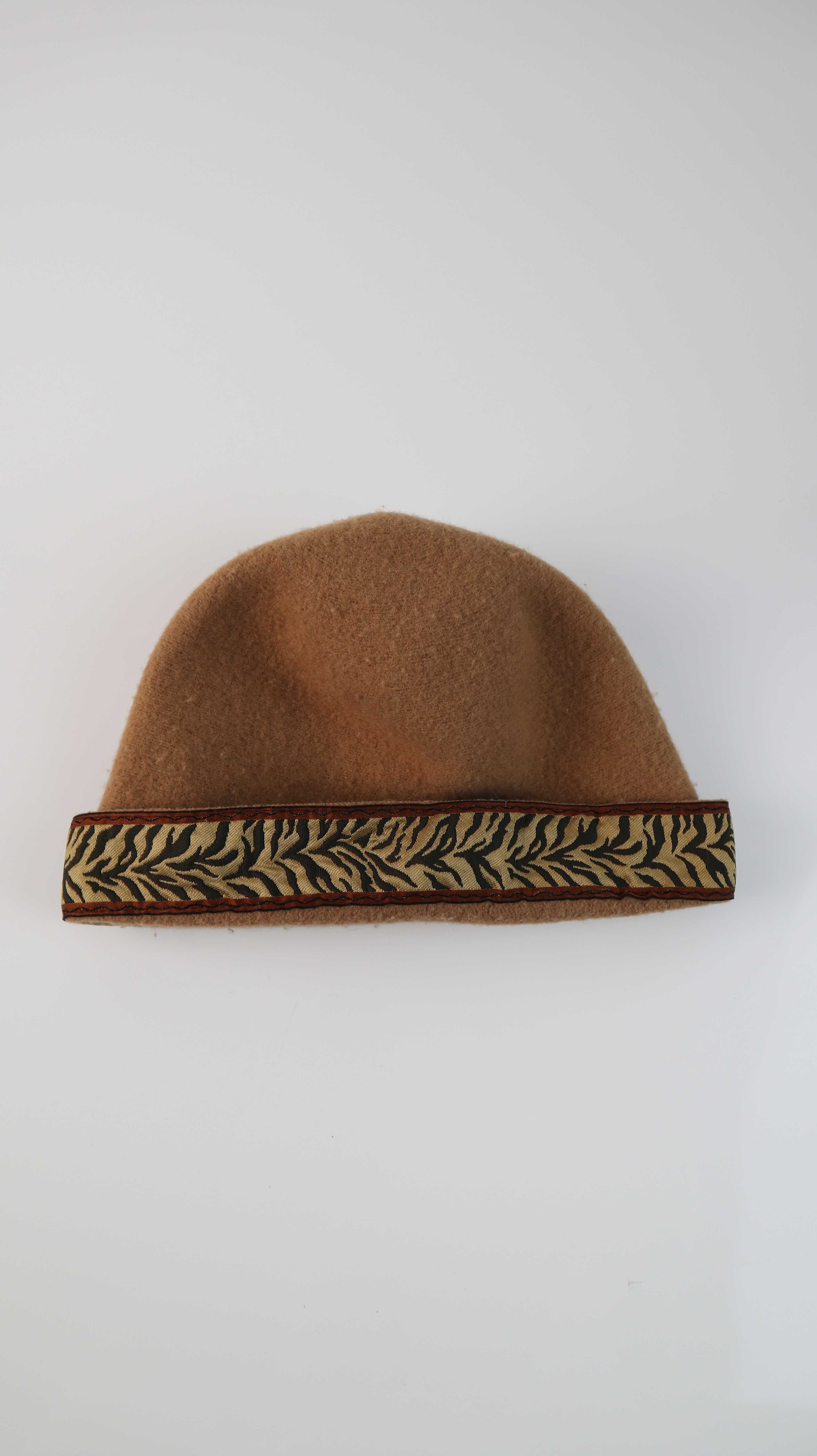 Mütze Kappe braun true vintage Wollmütze basic genäht handmade