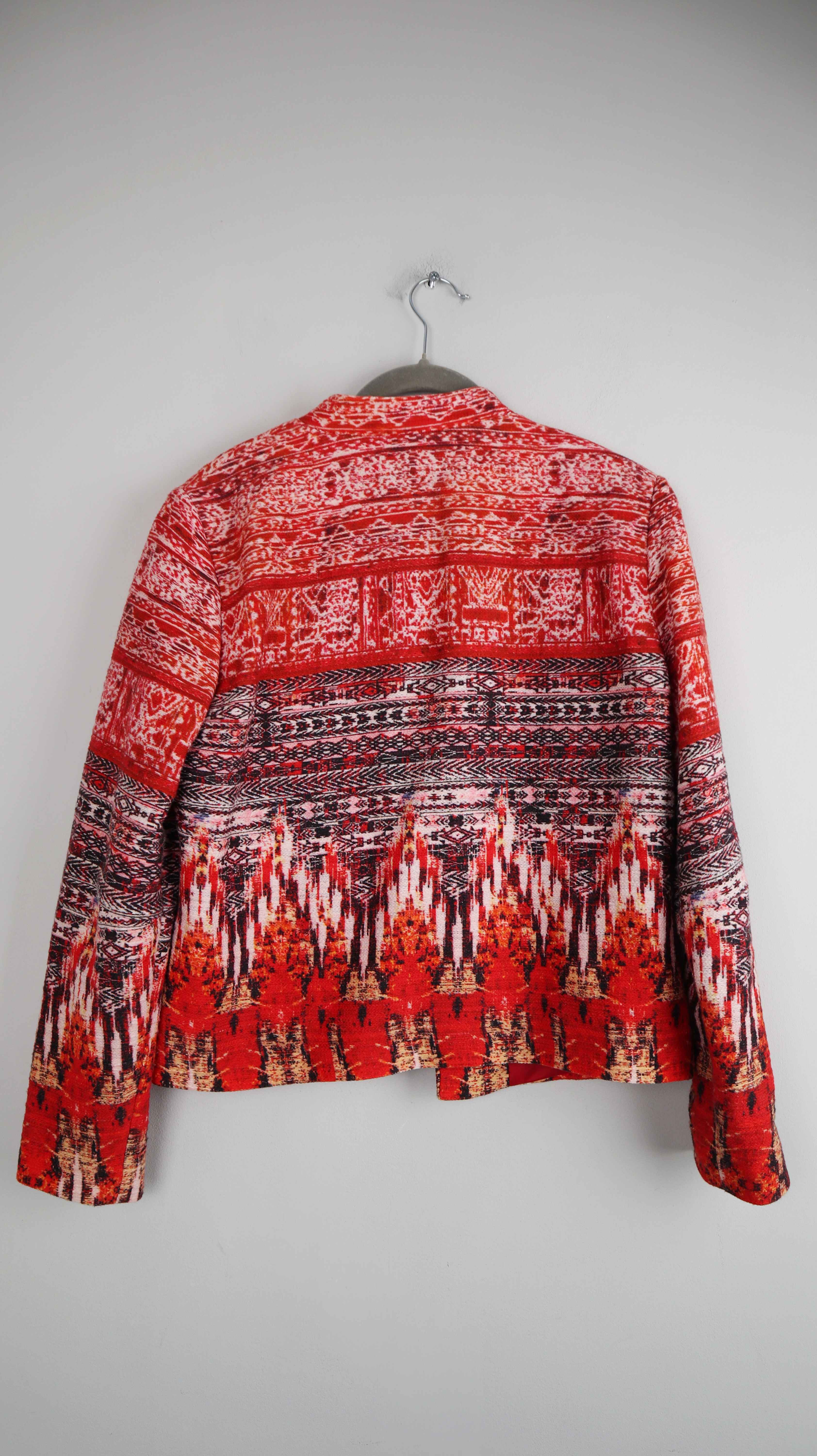 H&M Jacke rot Blazer 40 L Hippie Bohemian Bohemian