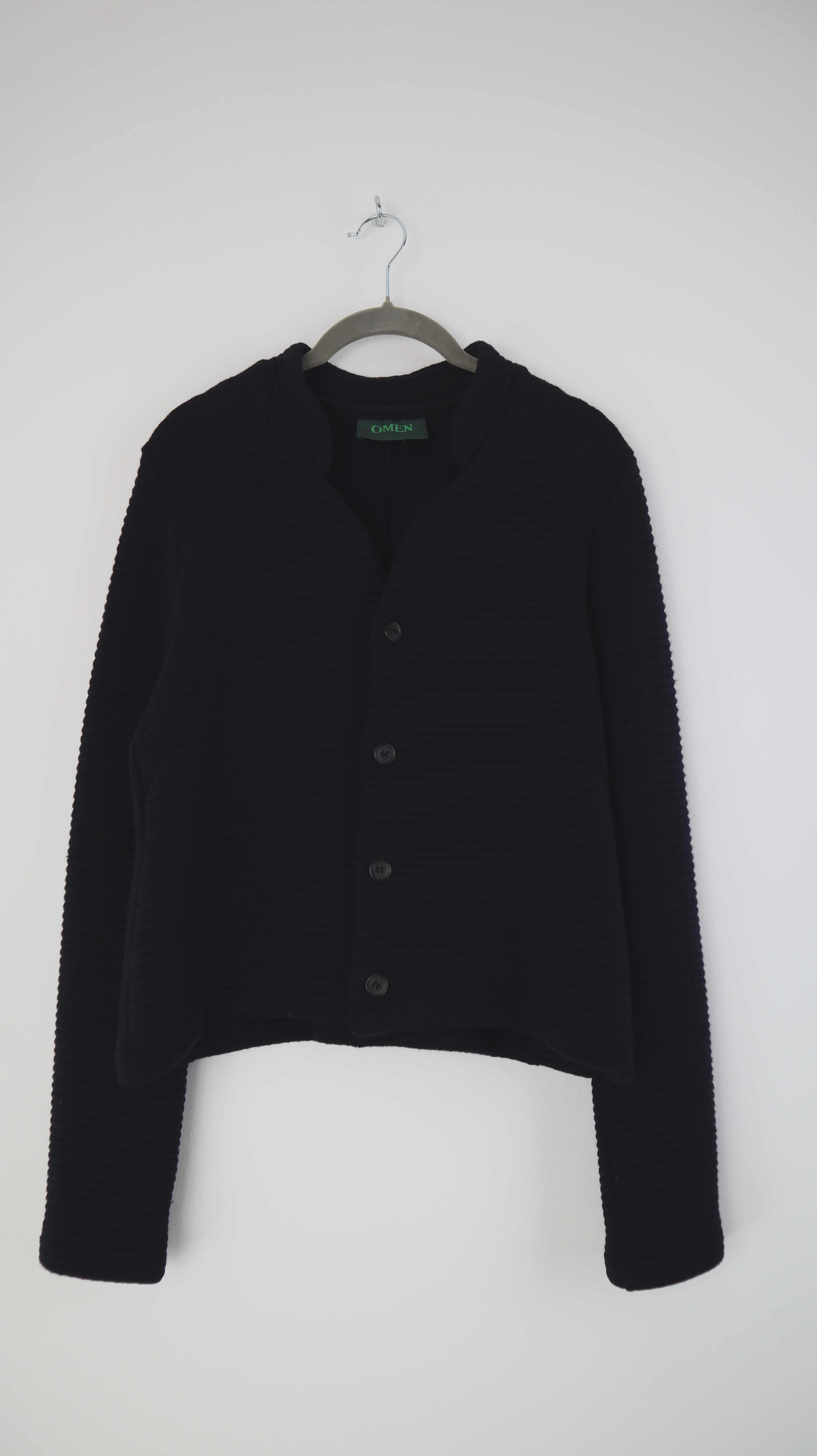 OMEN jacke Blau dunkleblau Wolle Blazer 40 L Wollblazer