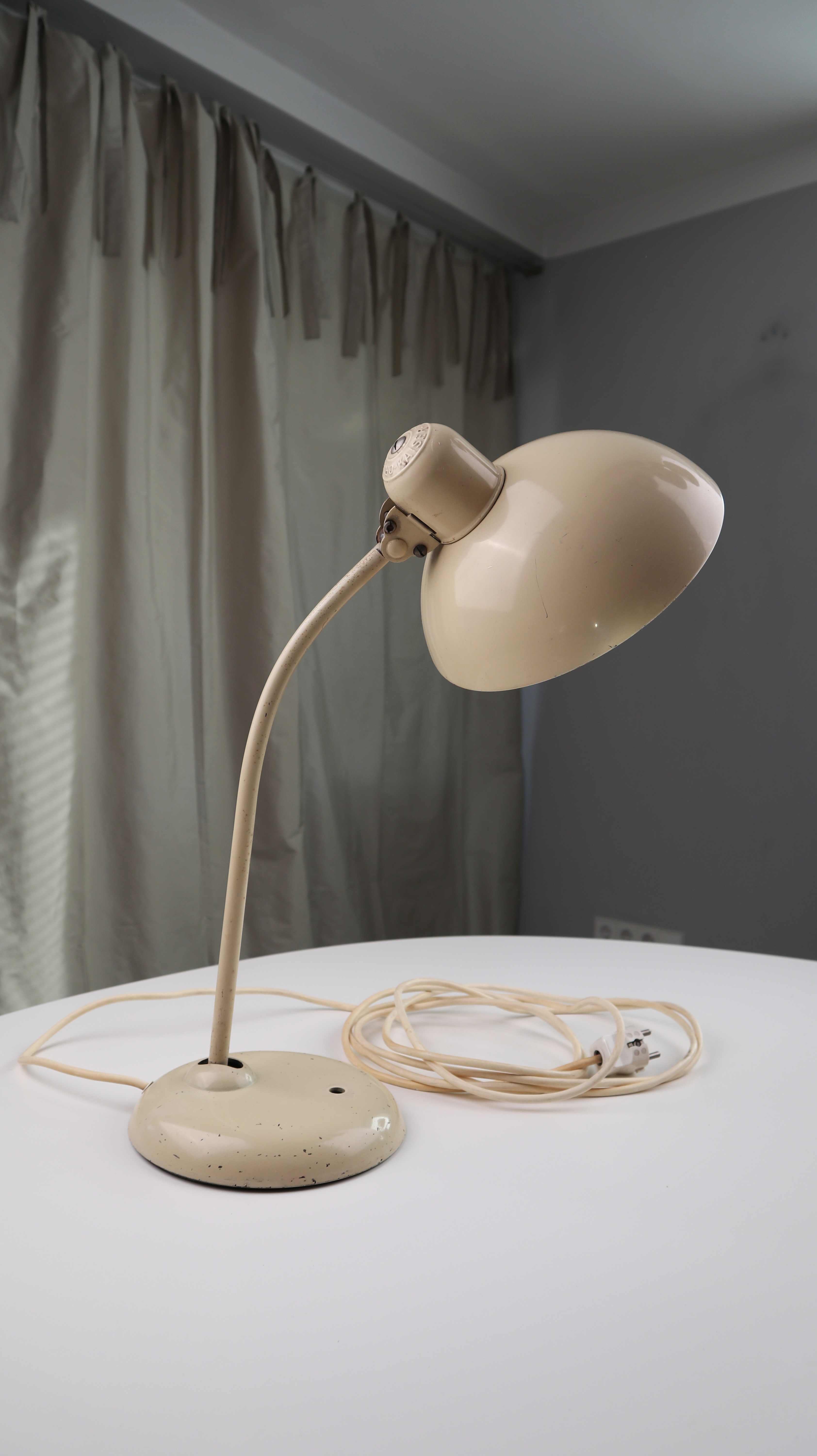 Vintage Kaiser Idell 6556-T Tischlampe Lampe Creme Beige Bauhaus