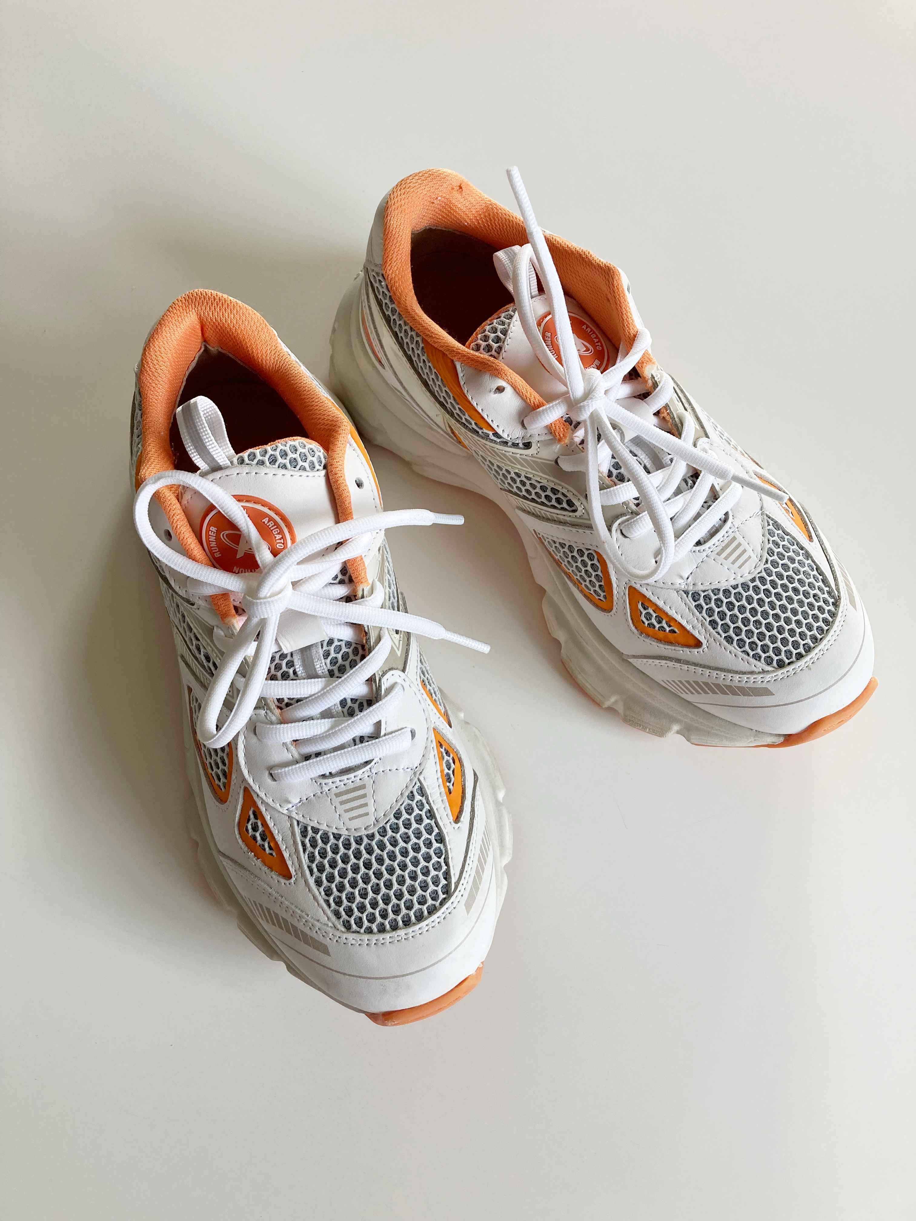 Axel Arigato Marathon Runner Orange Weiß Sneaker Turnschuhe 38