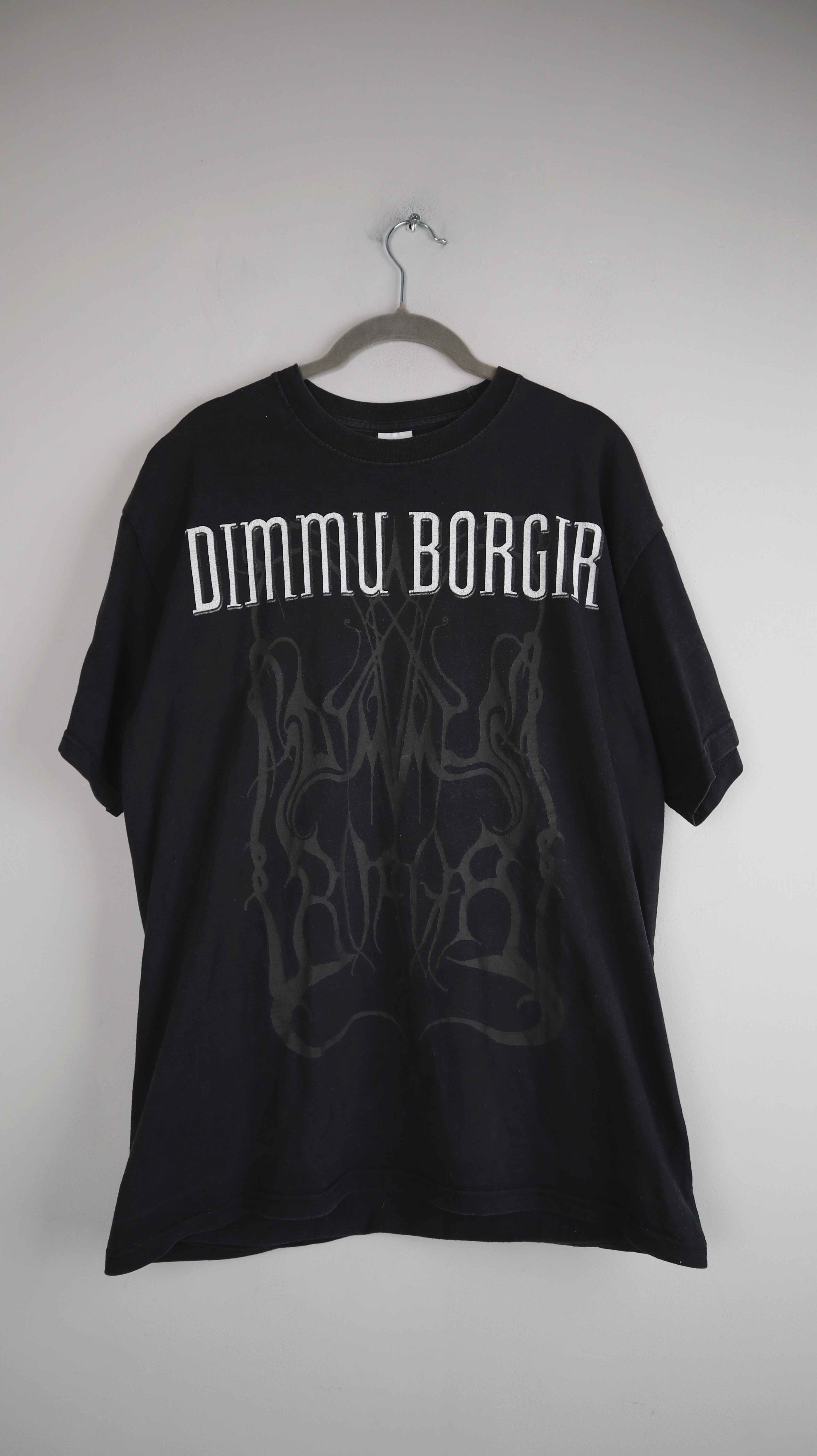 Dimmu Borgir Shirt schwarz T-Shirt Oberteil Vintage Bandshirt basic L XL