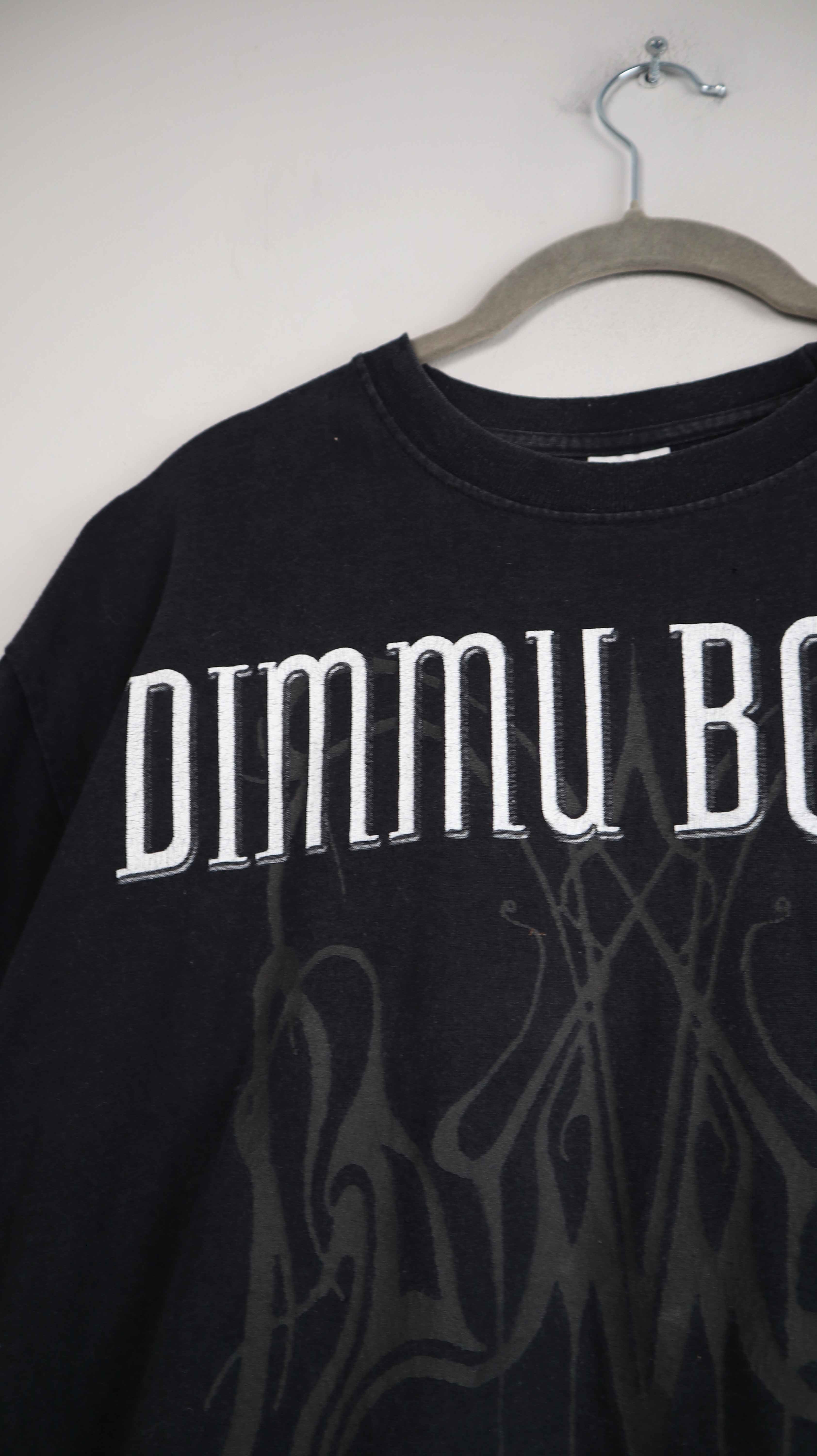 Dimmu Borgir Shirt schwarz T-Shirt Oberteil Vintage Bandshirt basic L XL