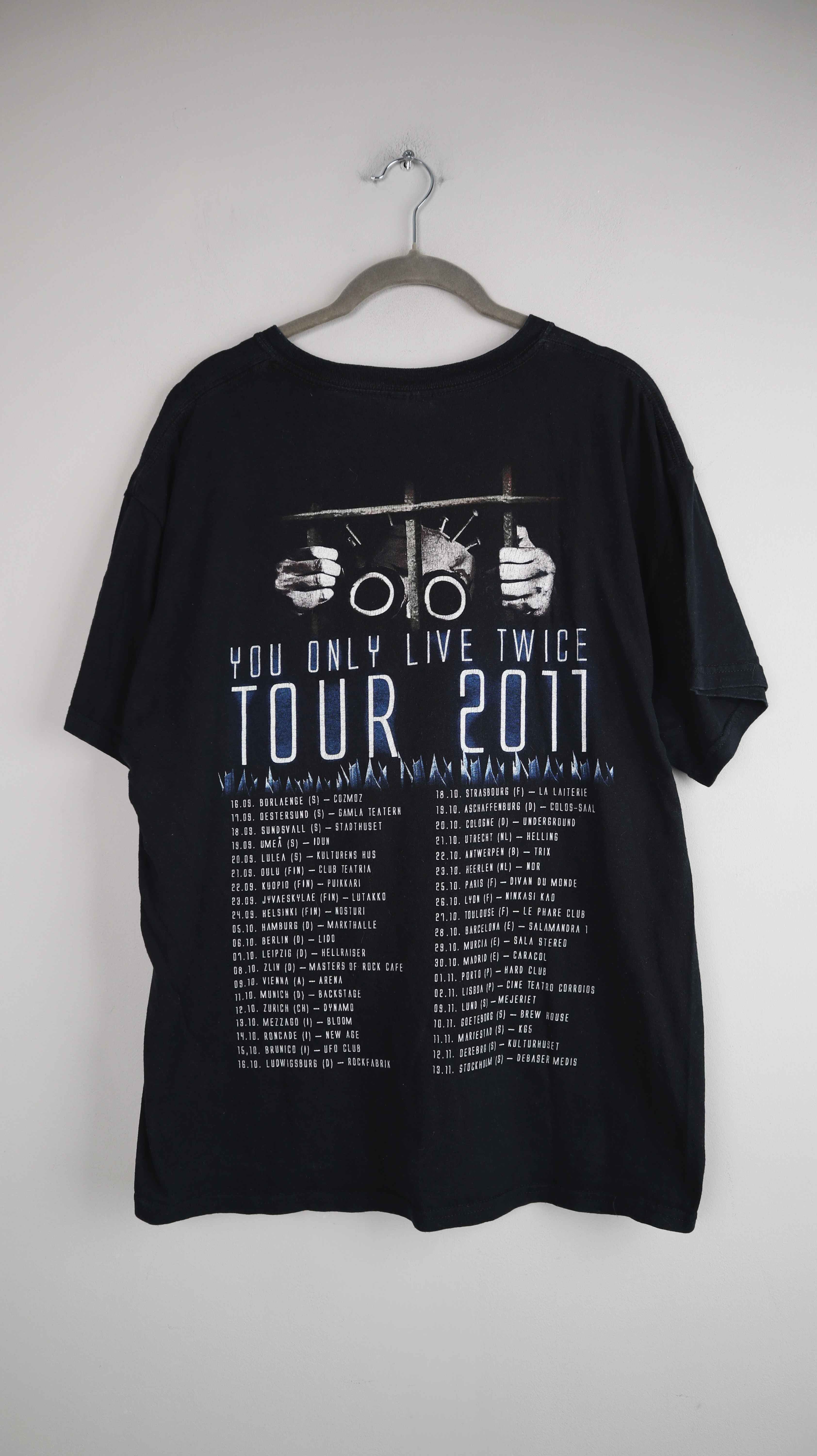 Shirt Bandshirt Pain Tourshirt 2011 Metalshirt schwarz