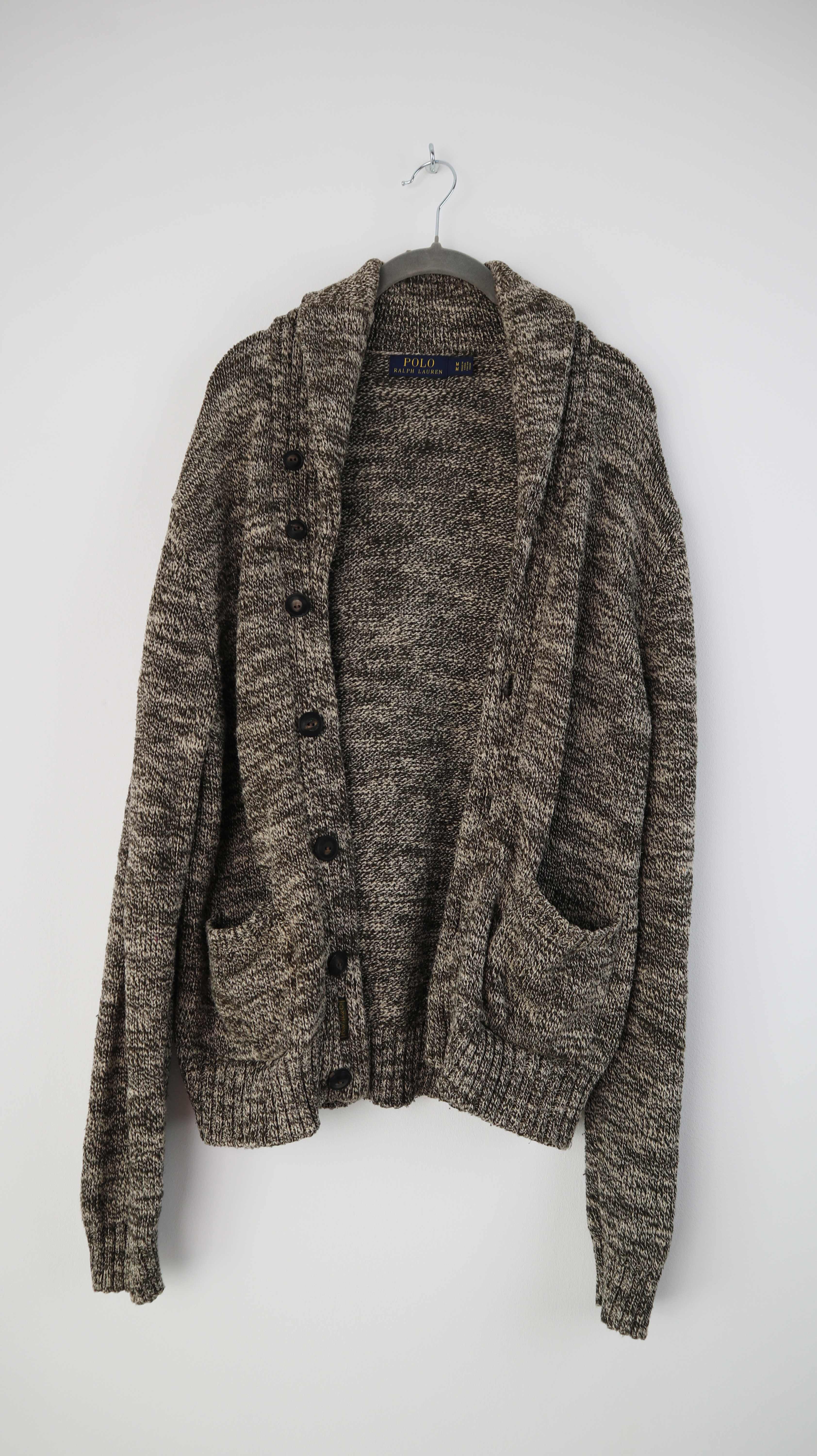 Cardigan Polo Ralph Lauren grün M Strickjacke gestrickt Pullover
