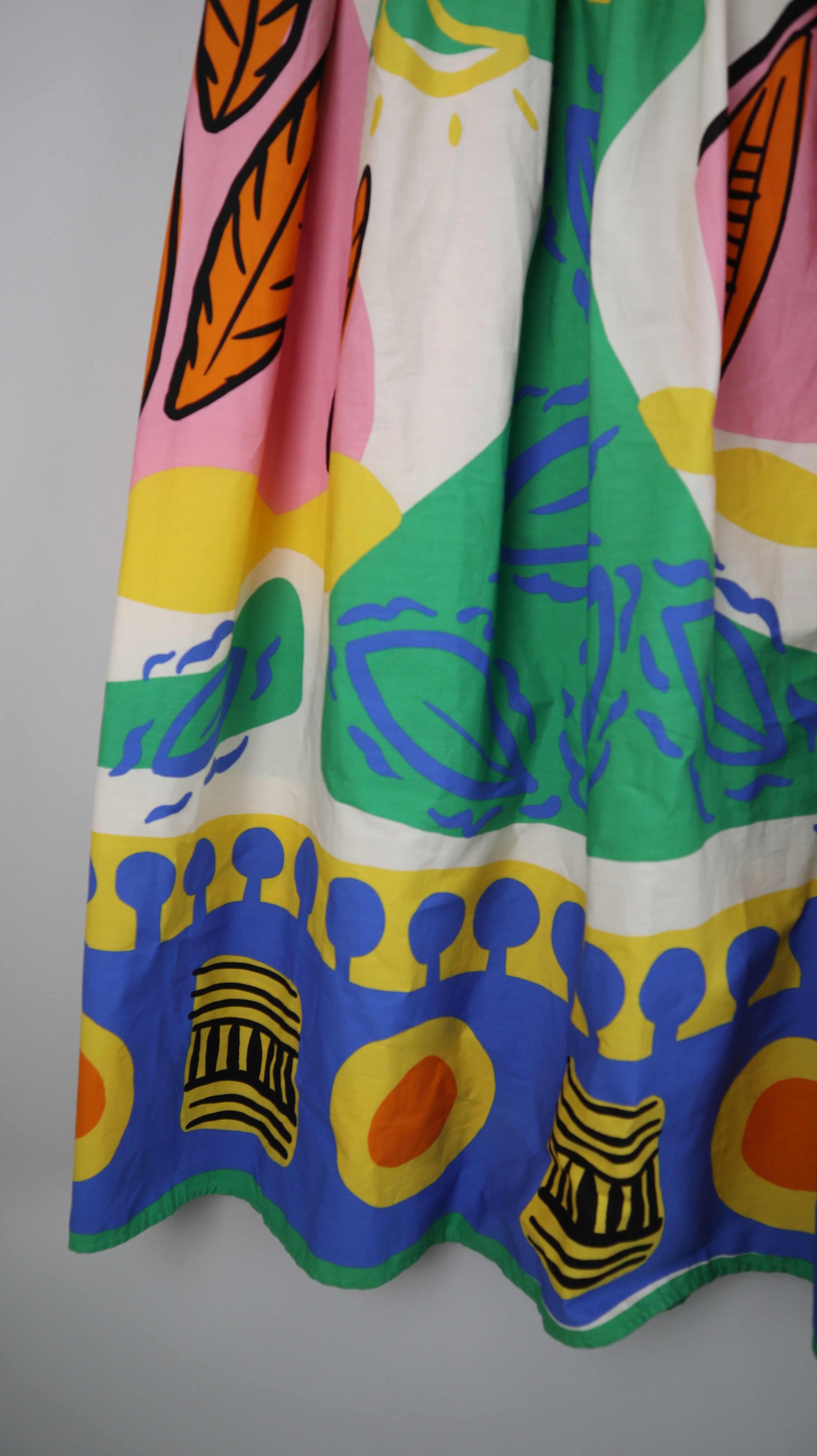 Zara Rock bunt Sommerrock 38 M Midi Midirock Hippie Bohemian