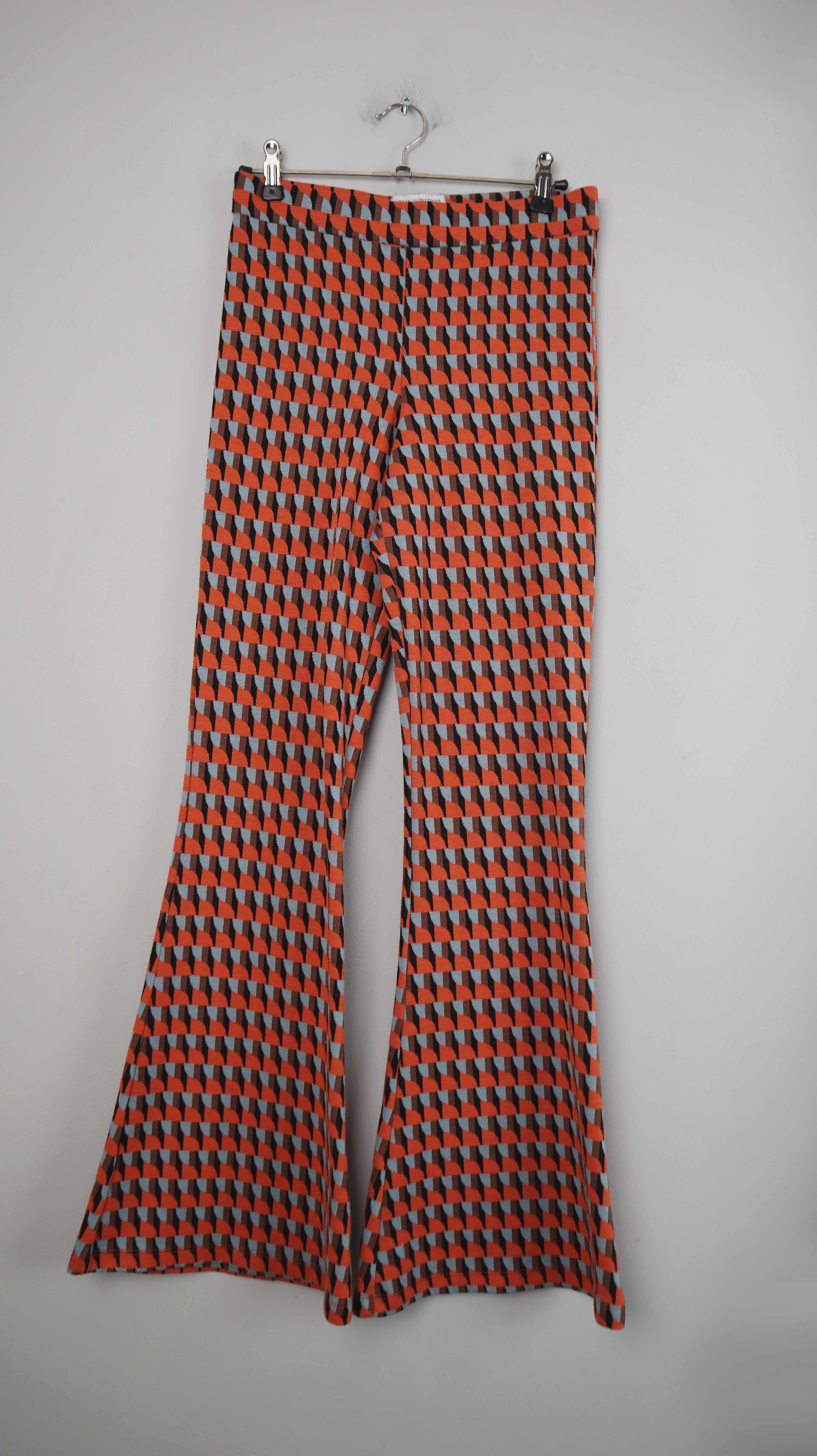 Urban Outfitters Hose Orange Schlaghose Stoff XS Schlag flared Leggings