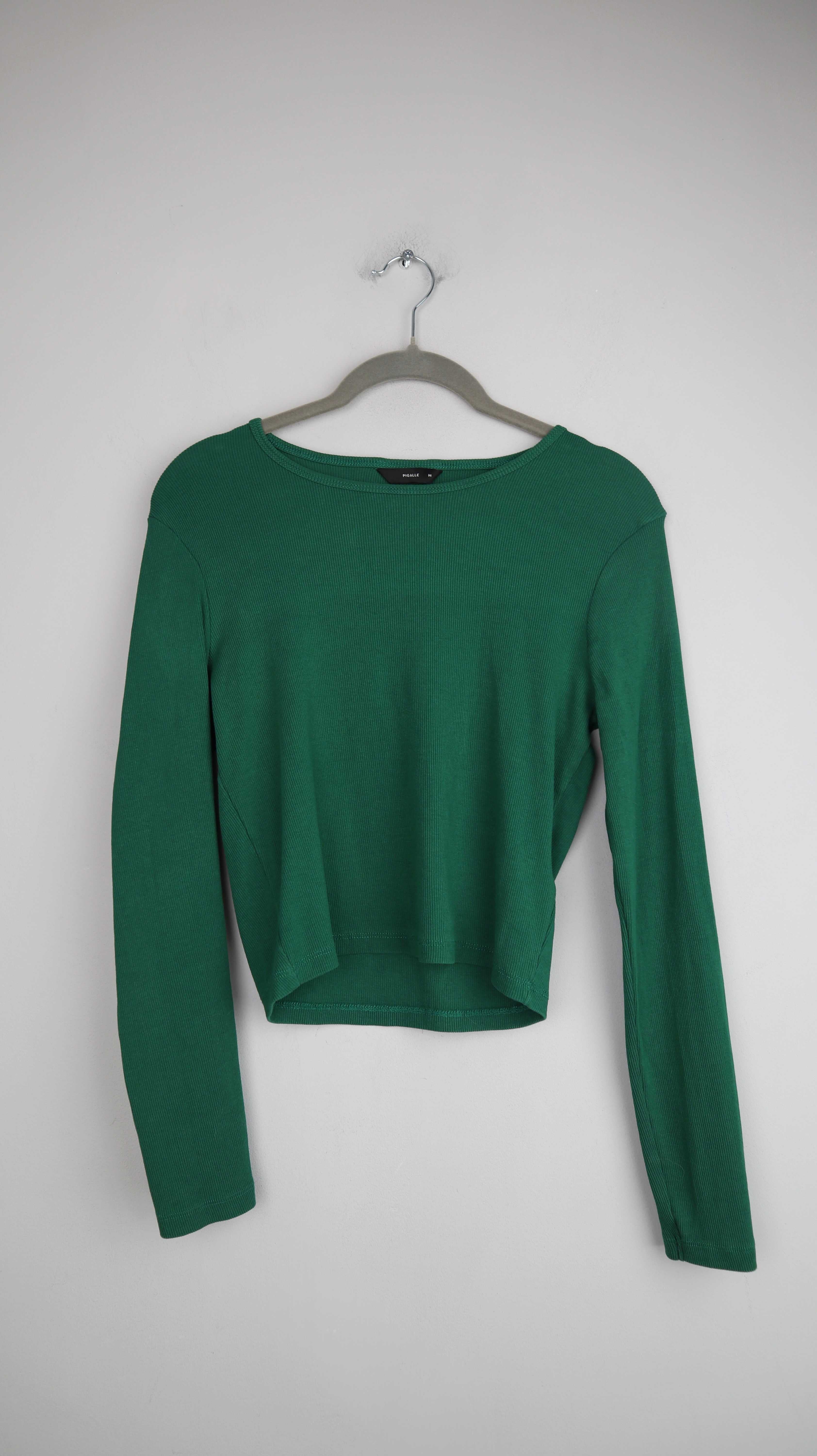 Pigalle Longsleeve Grün ripped langärmlig Shirt 38 M