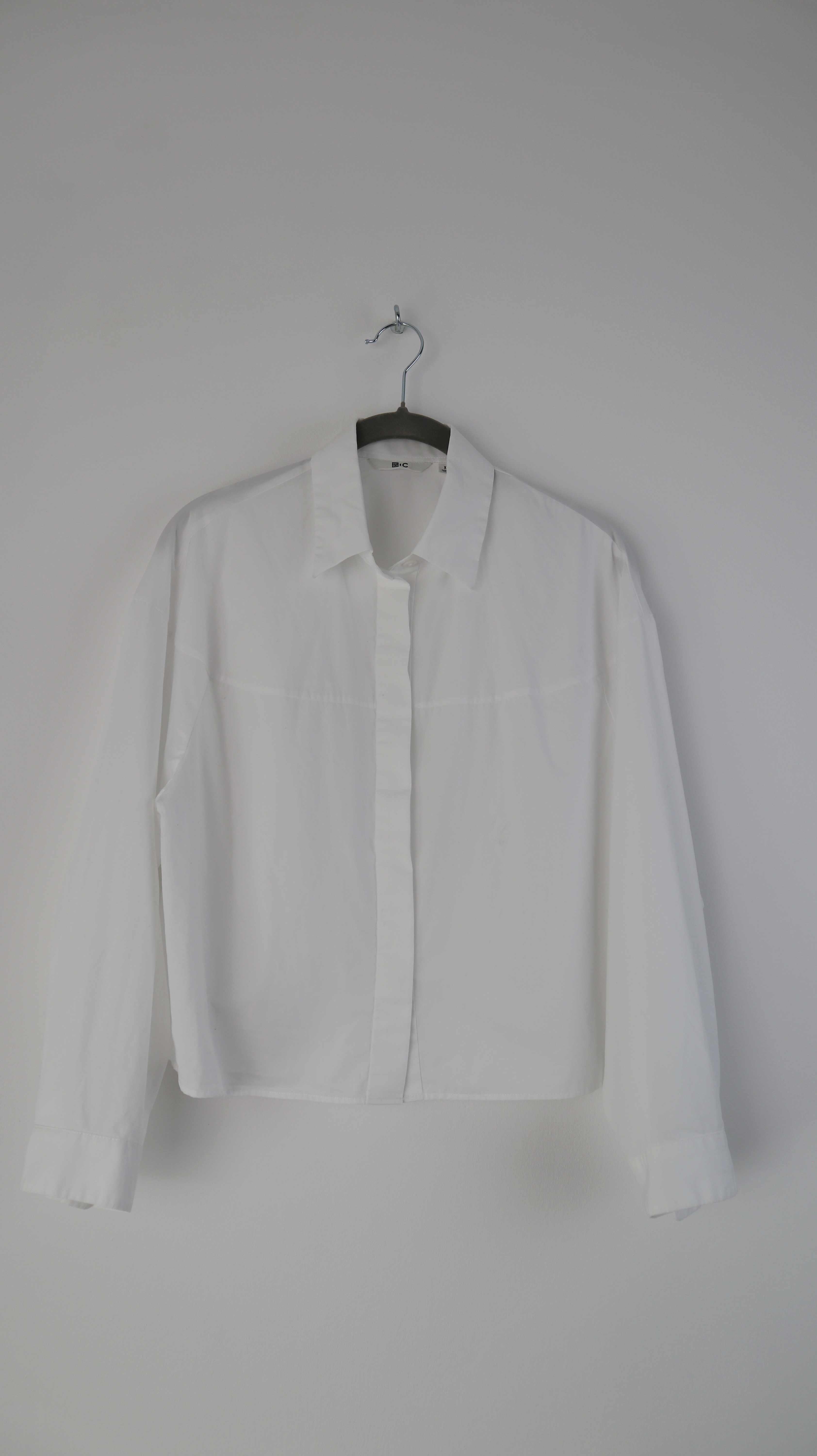 Uniqlo Hemd Bluse weiß XS Shirt Oberteil basic einfarbig