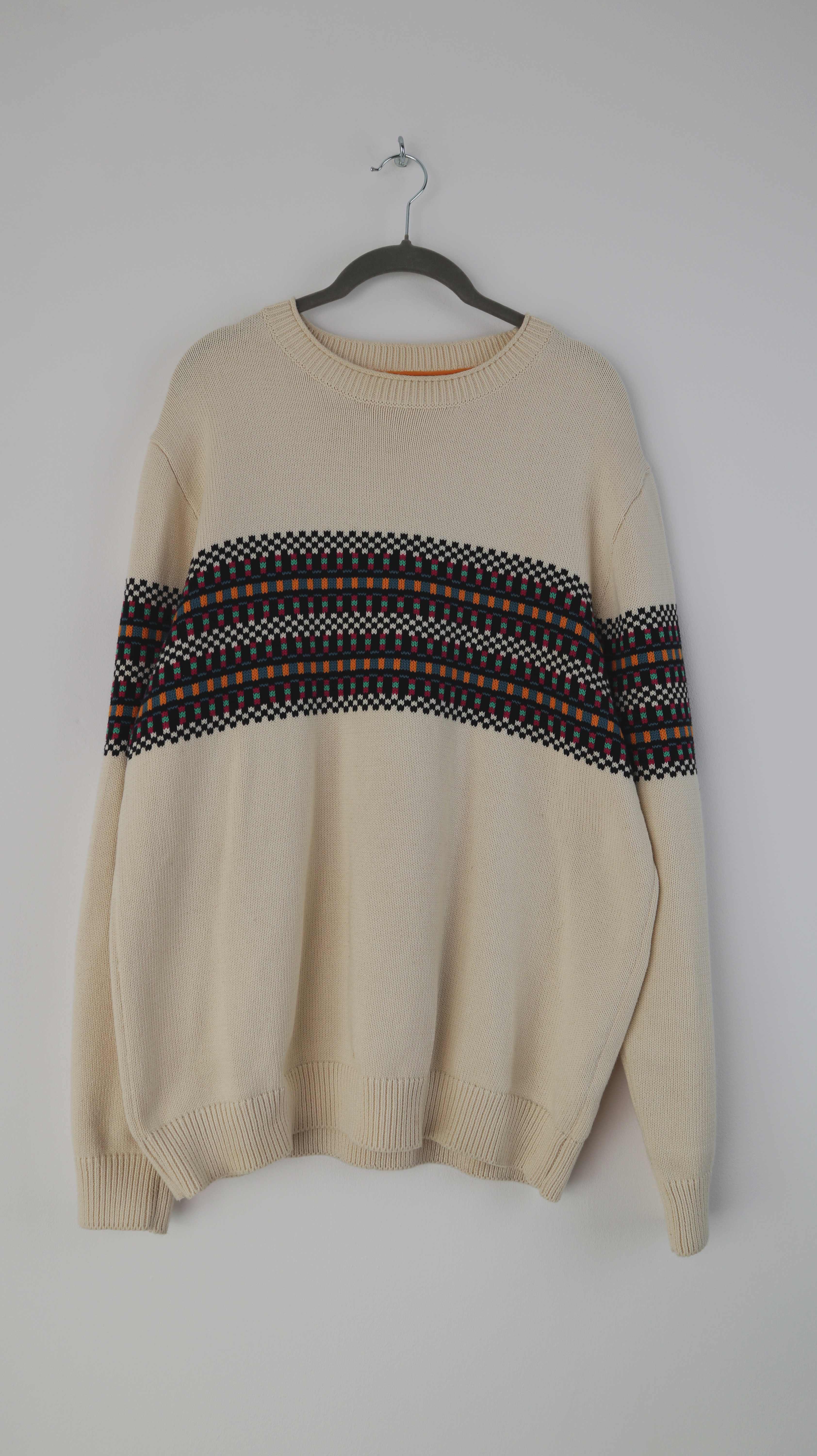 Esprit Pullover 40 L Creme Beige true Vintage Baumwollpullover Retro