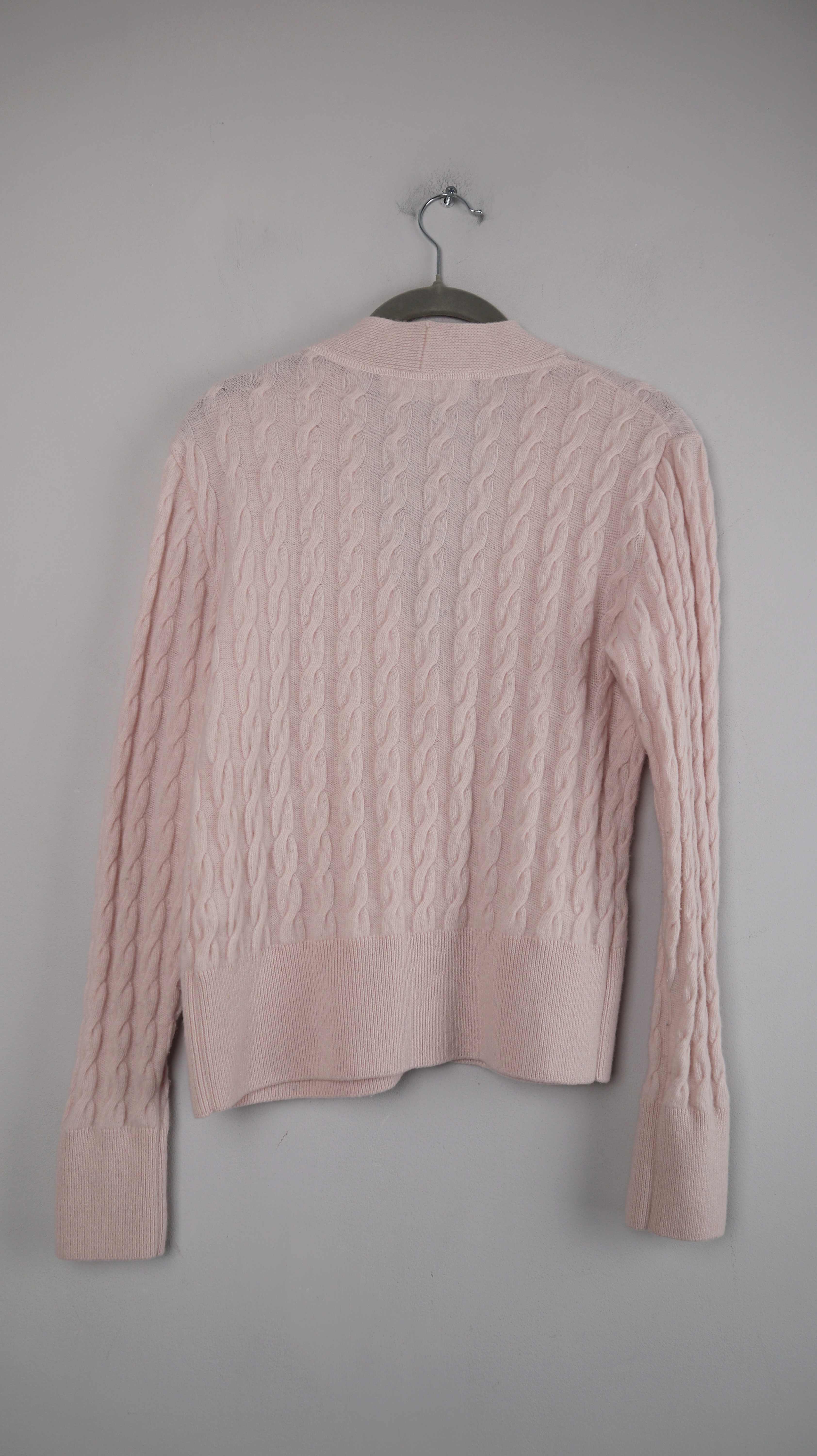 Backstage Cardigan Strickjacke Rosa 36 S Wolle Schurwolle Altrosa