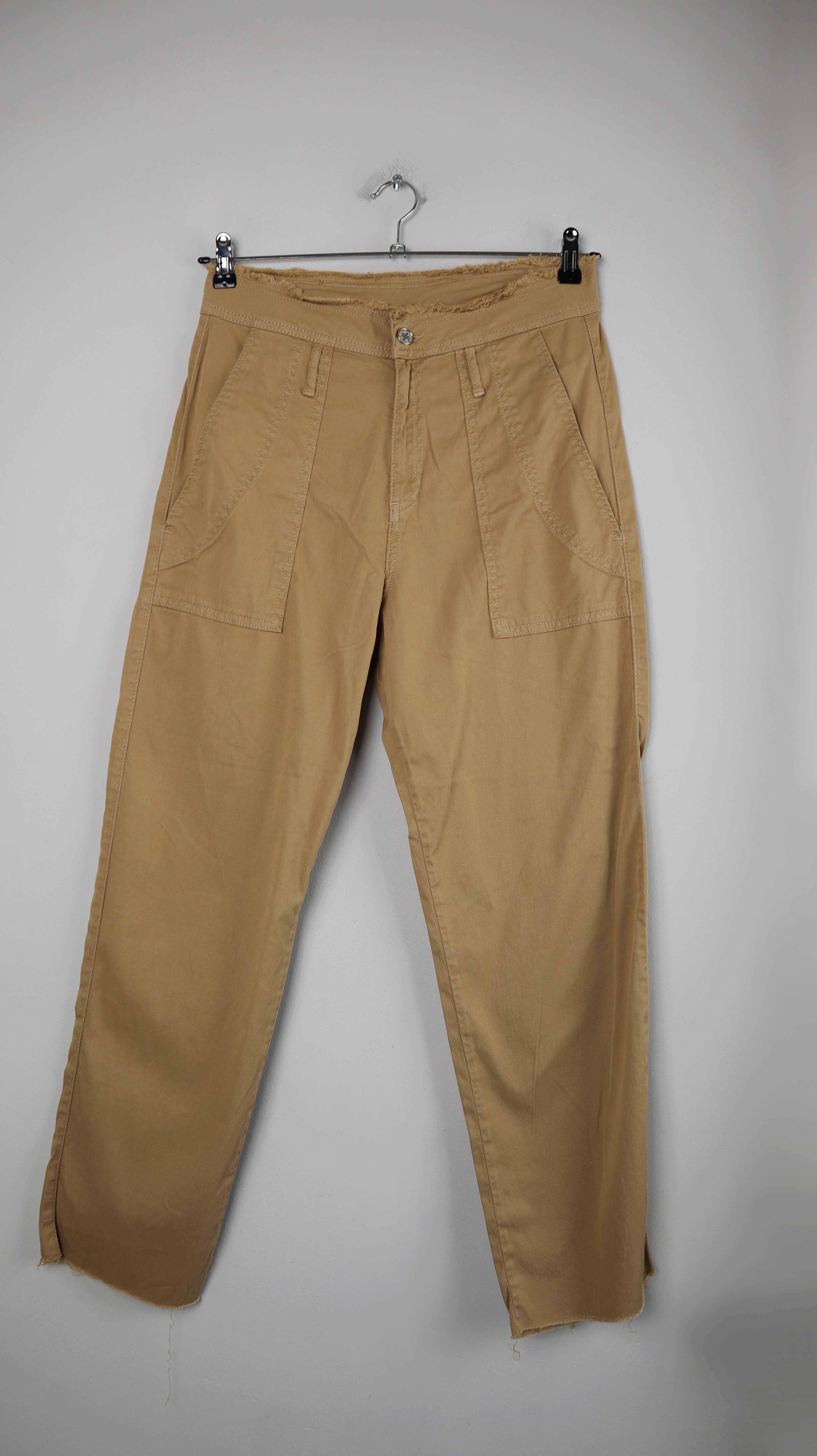 Vanessa Bruno Hose braun Beige 40 L Stoffhose slim