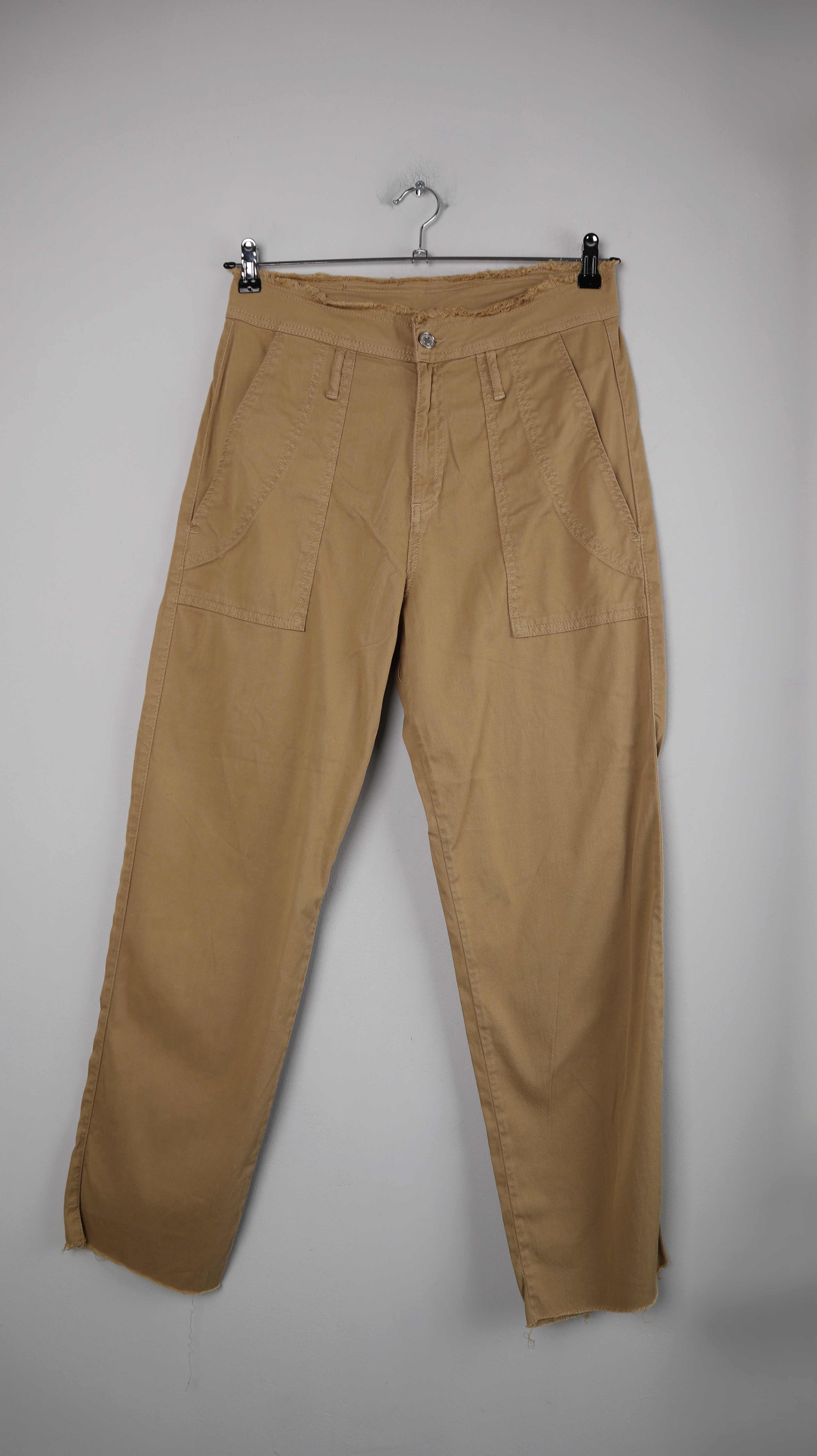 Vanessa Bruno Hose braun Beige 40 L Stoffhose slim