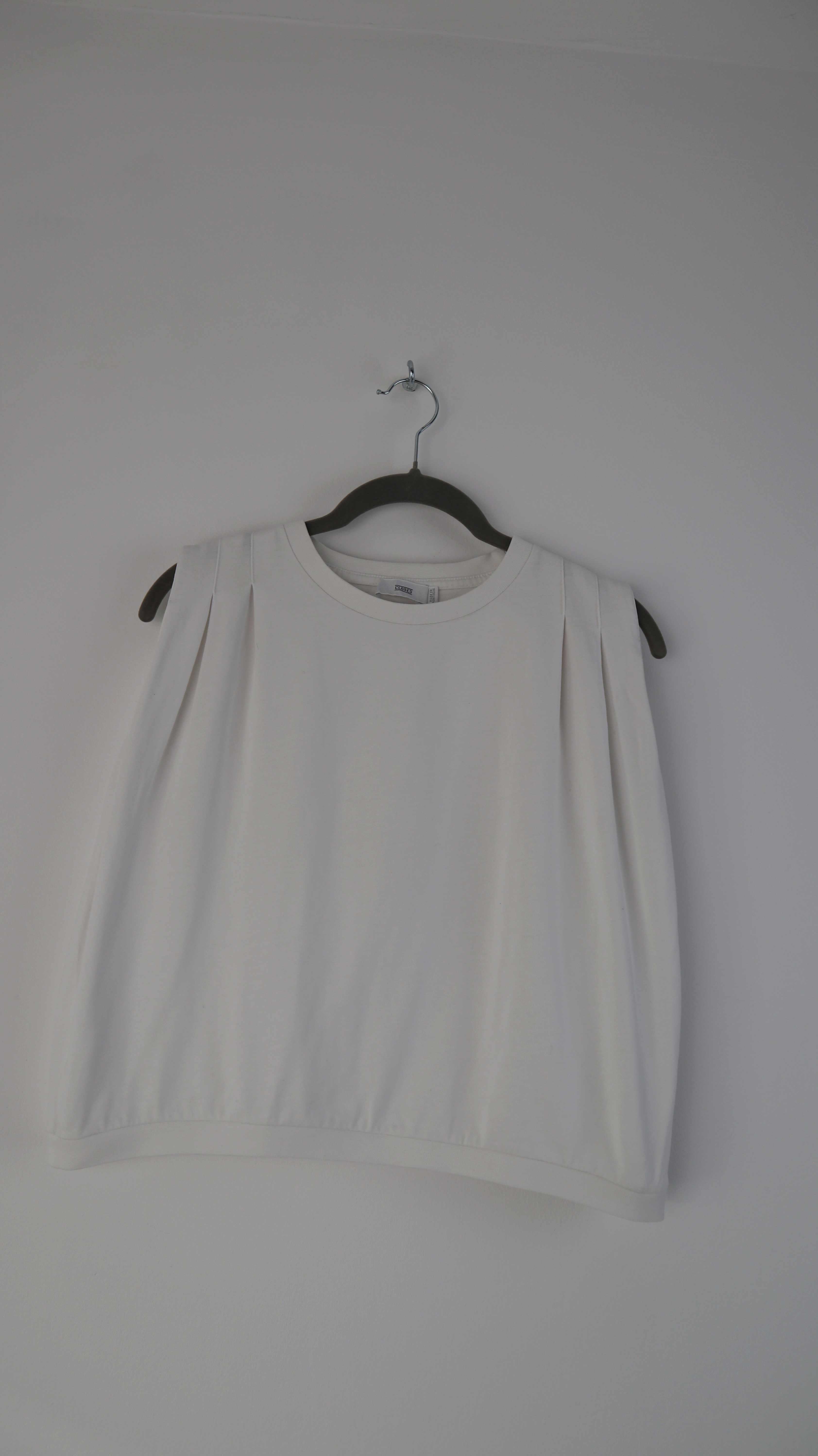 Closed Top Weiß Basic XS Oberteil Ärmellos einfarbig