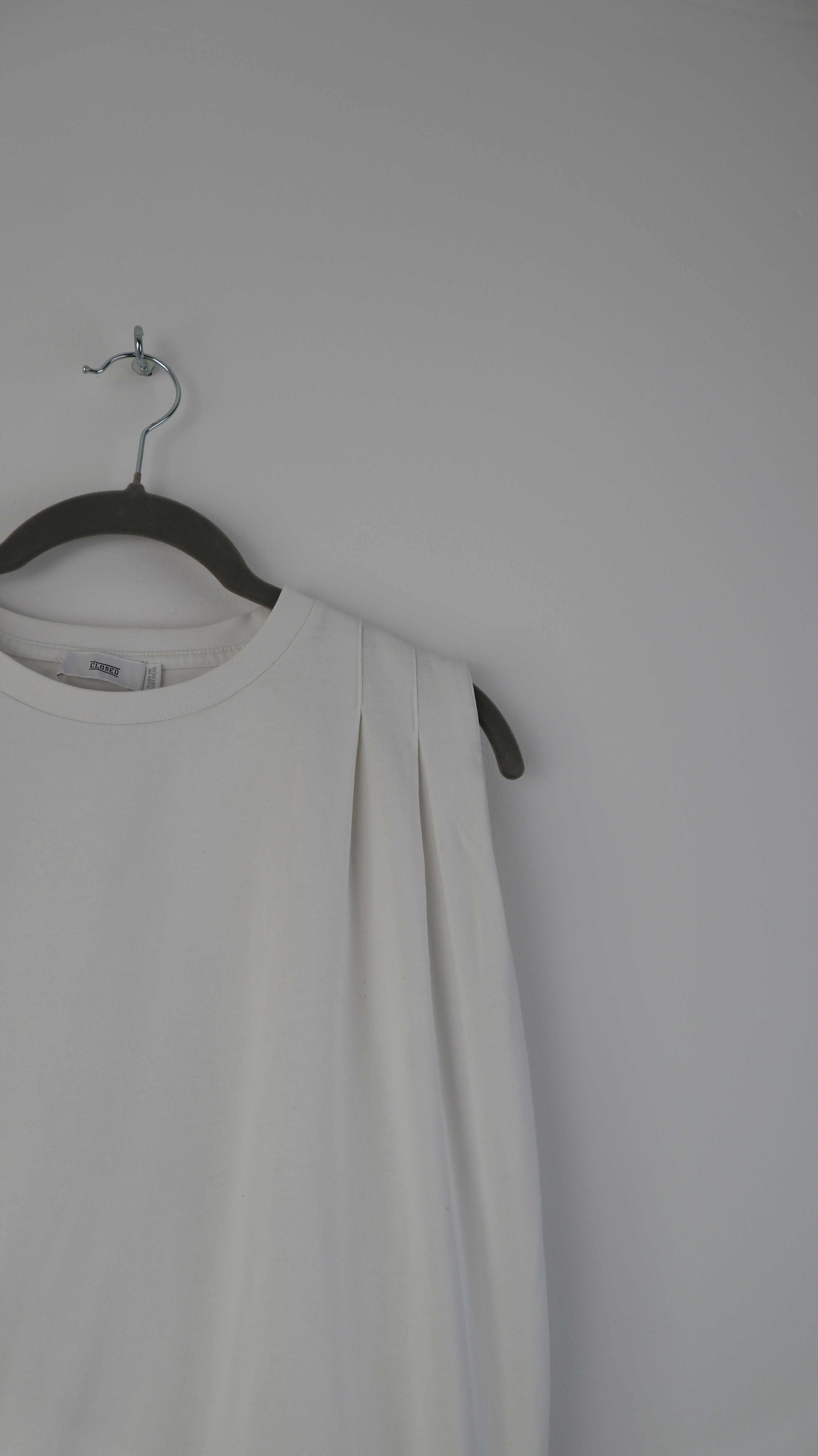 Closed Top Weiß Basic XS Oberteil Ärmellos einfarbig