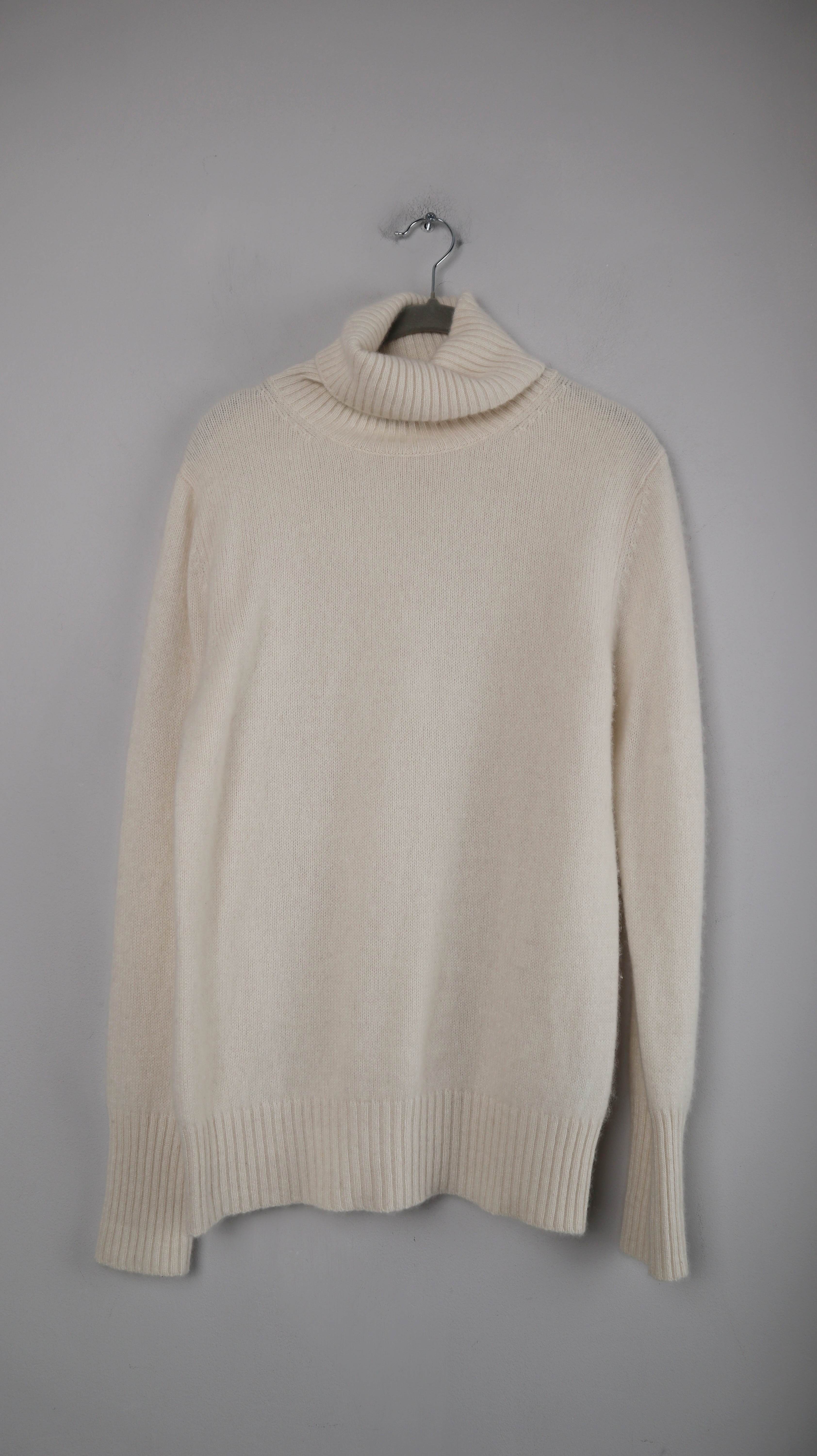 Adagio Pullover Creme Beige Rollkragenpullover 40 L Strickpullover