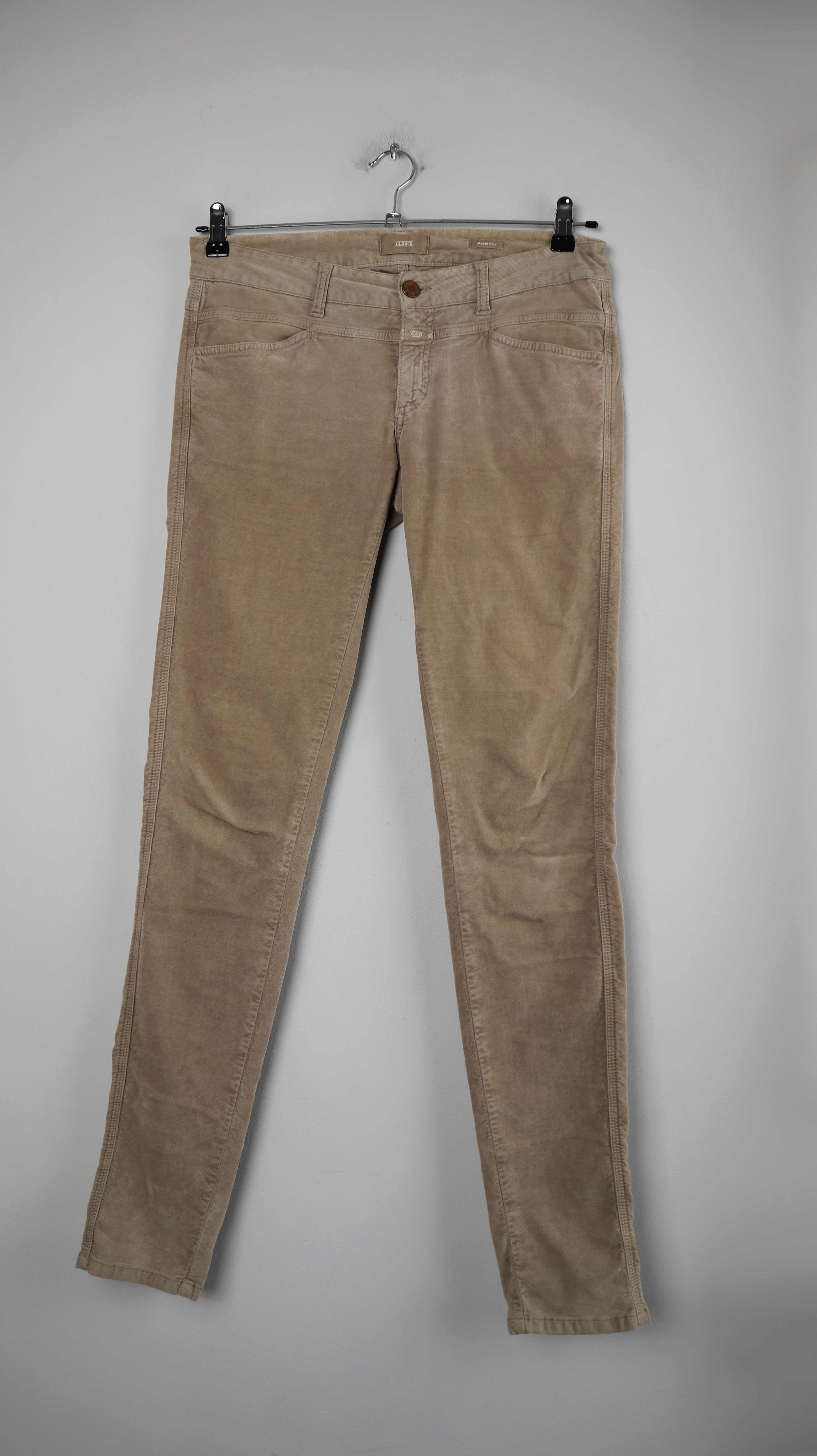 Closed Hose Samt Samthose Creme Beige 29 Pedal Star slim Röhrenhose