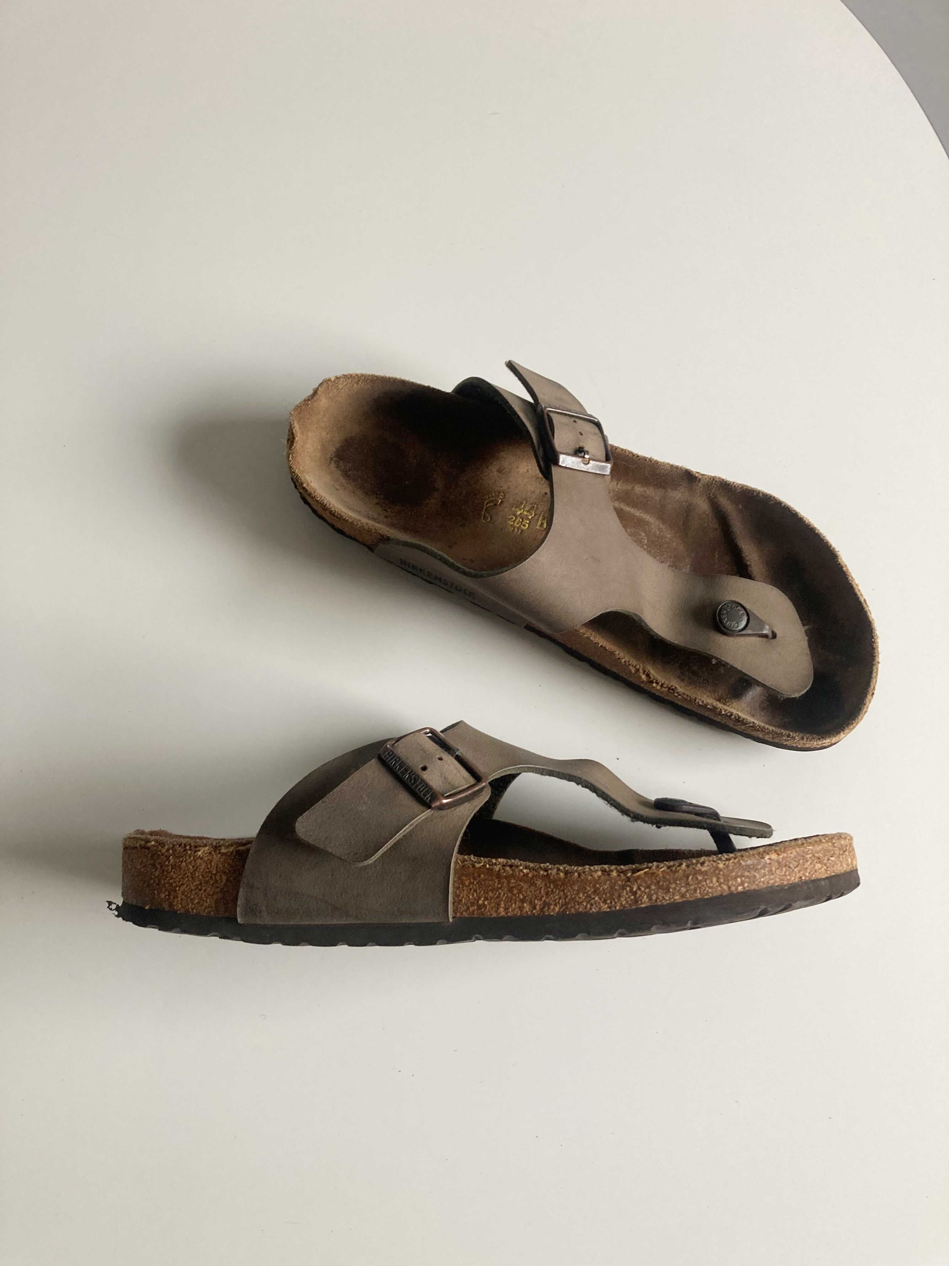 Birkenstock Gizeh 44 Braun Slipper Sandalen Zehentreter