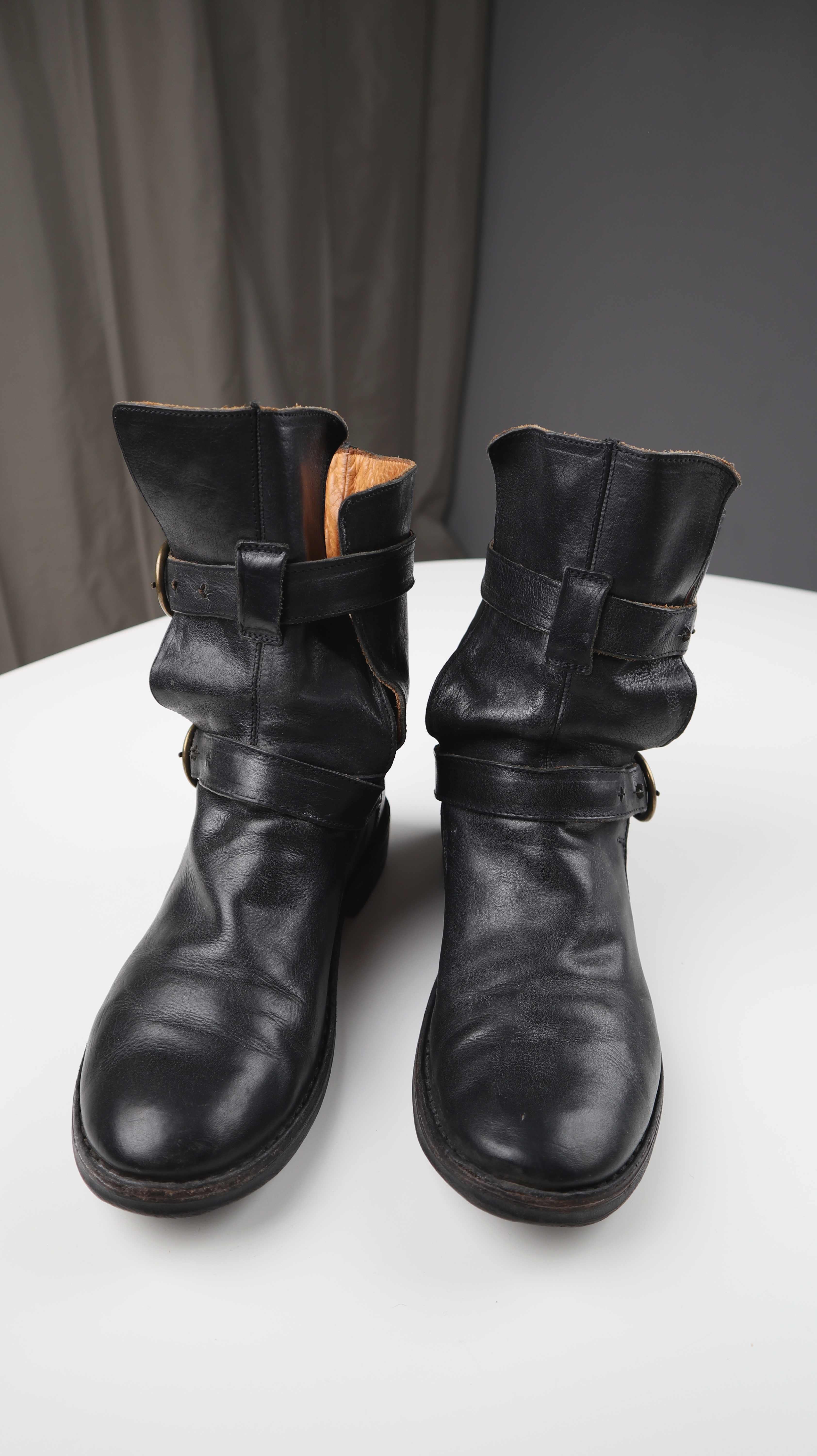 Fiorentini & Baker Stiefel Schuhe 38 Stiefeletten schwarz Bikerboots