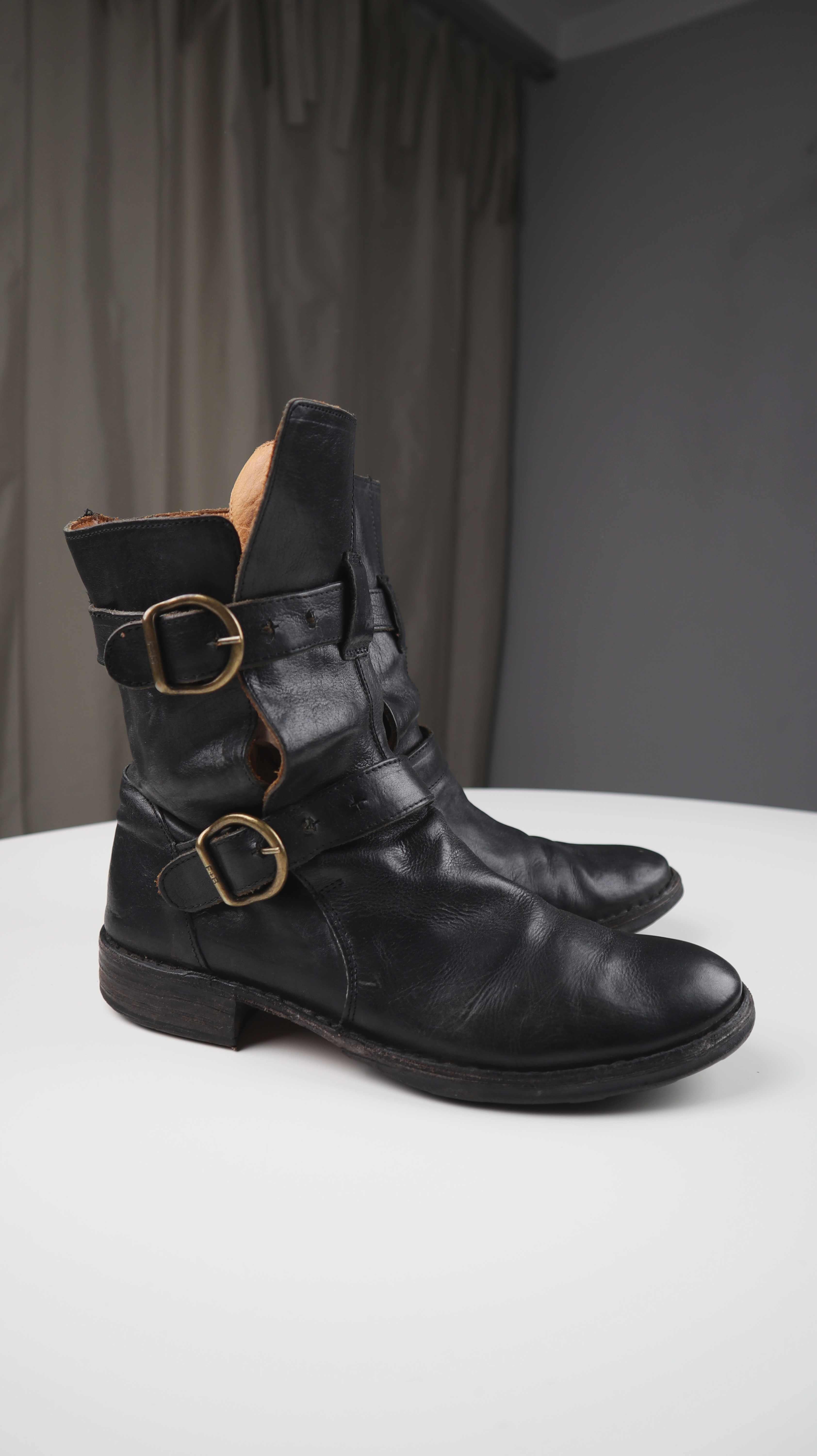 Fiorentini & Baker Stiefel Schuhe 38 Stiefeletten schwarz Bikerboots