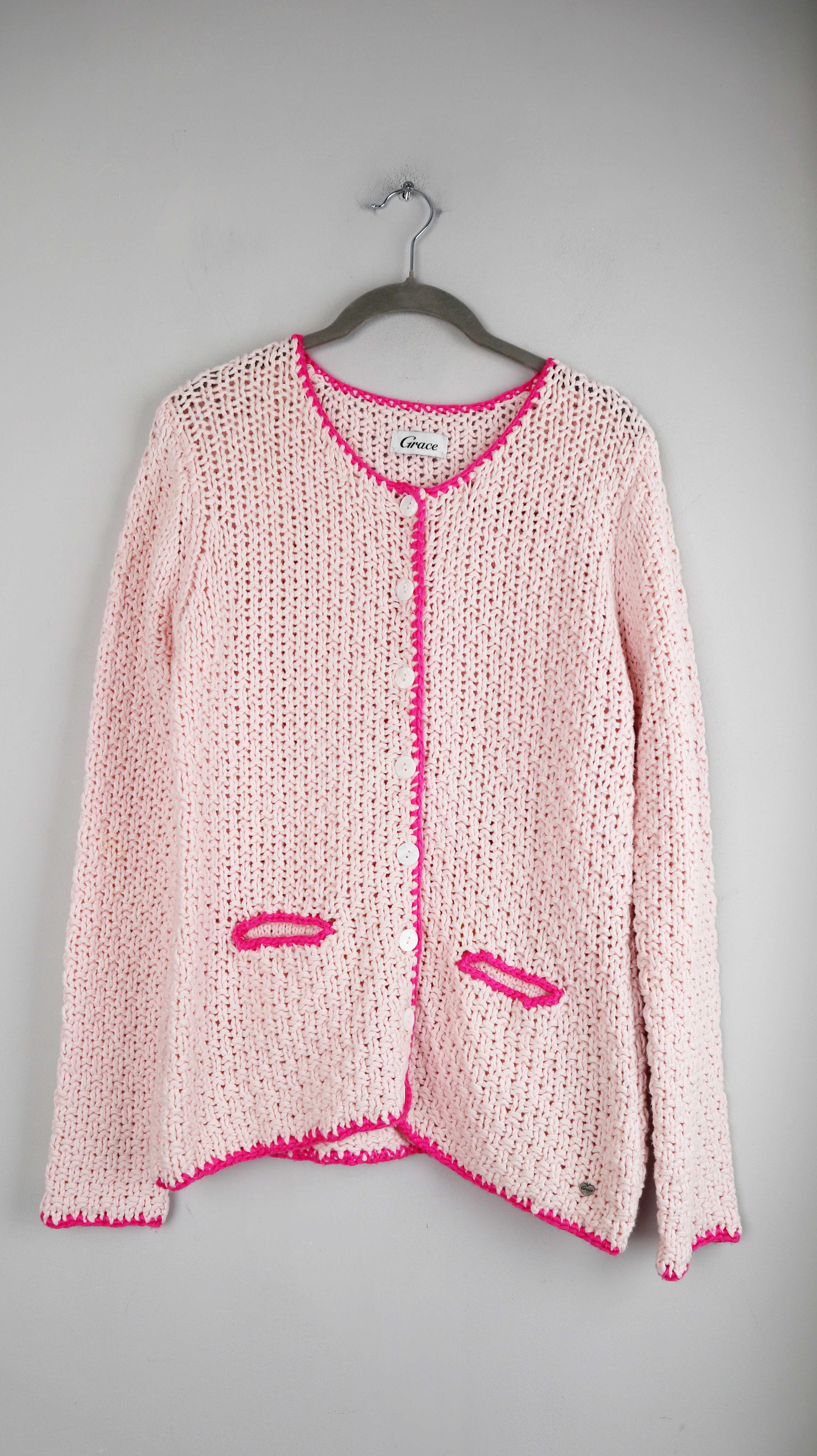 Grace Strickjacke rosa gestrickt Mickey Maus 40 L Pink Altrosa