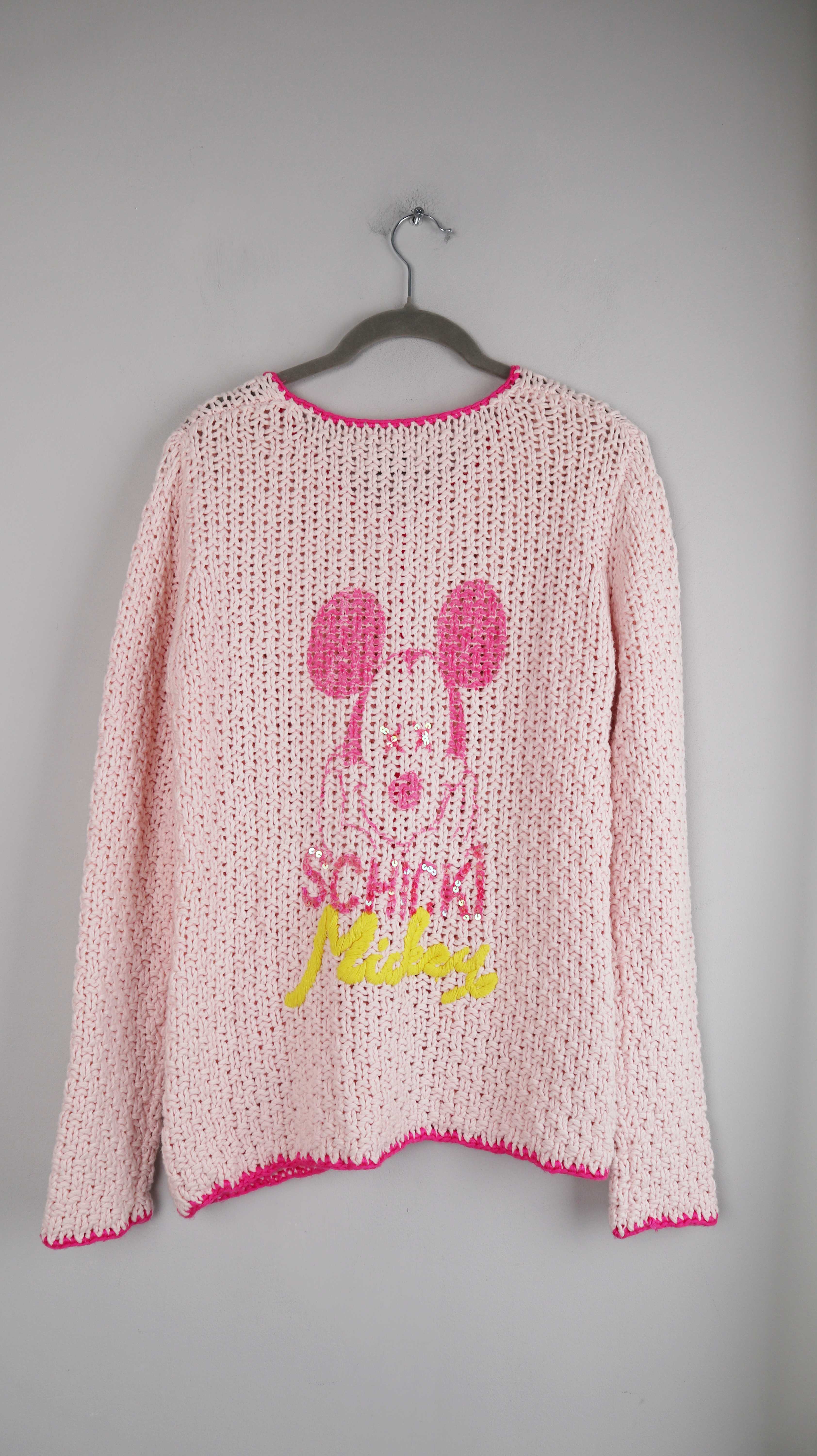 Grace Strickjacke rosa gestrickt Mickey Maus 40 L Pink Altrosa