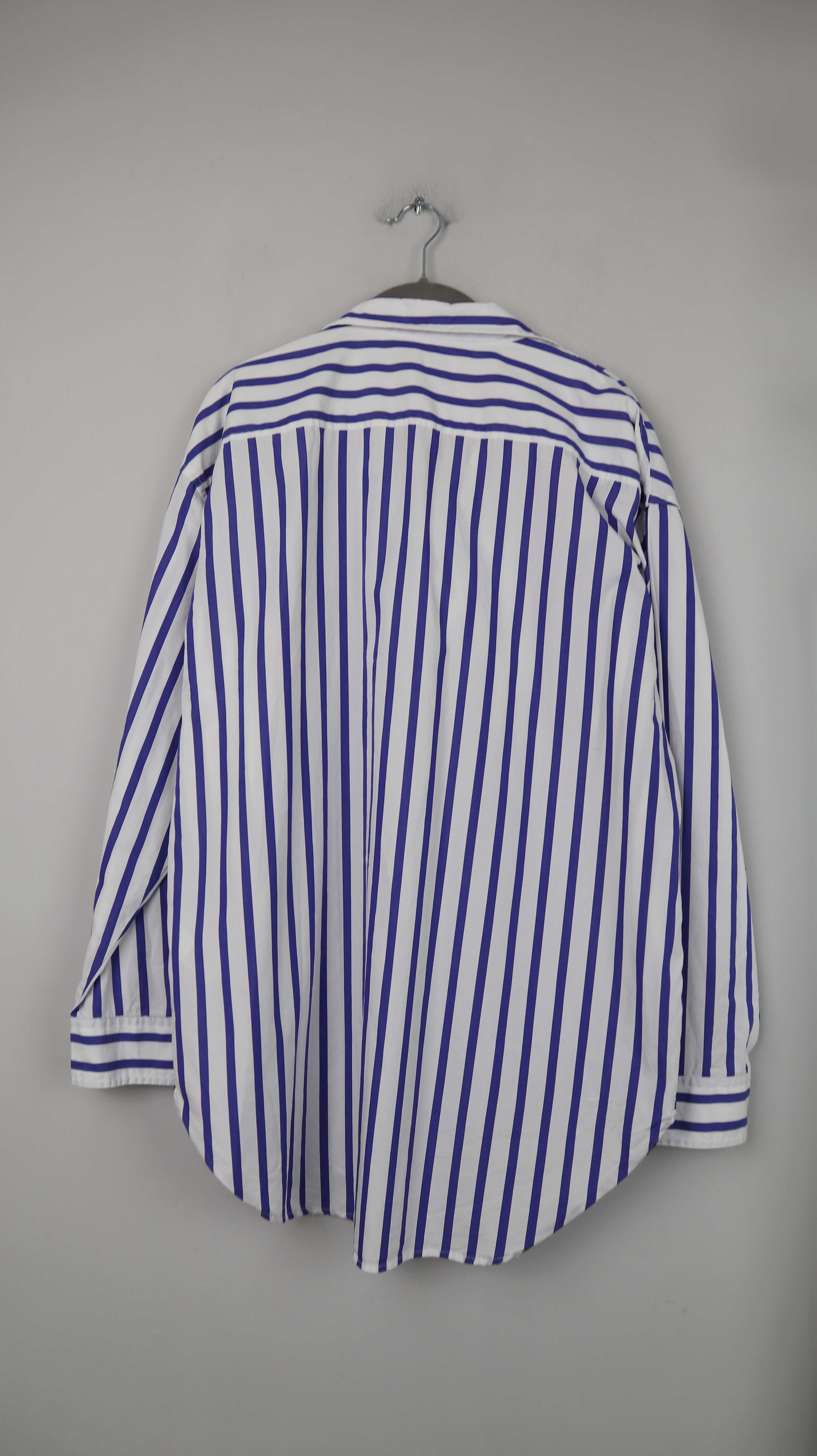 Ralph Lauren Hemd Bluse Blau weiß XL gestreift Streifenbluse