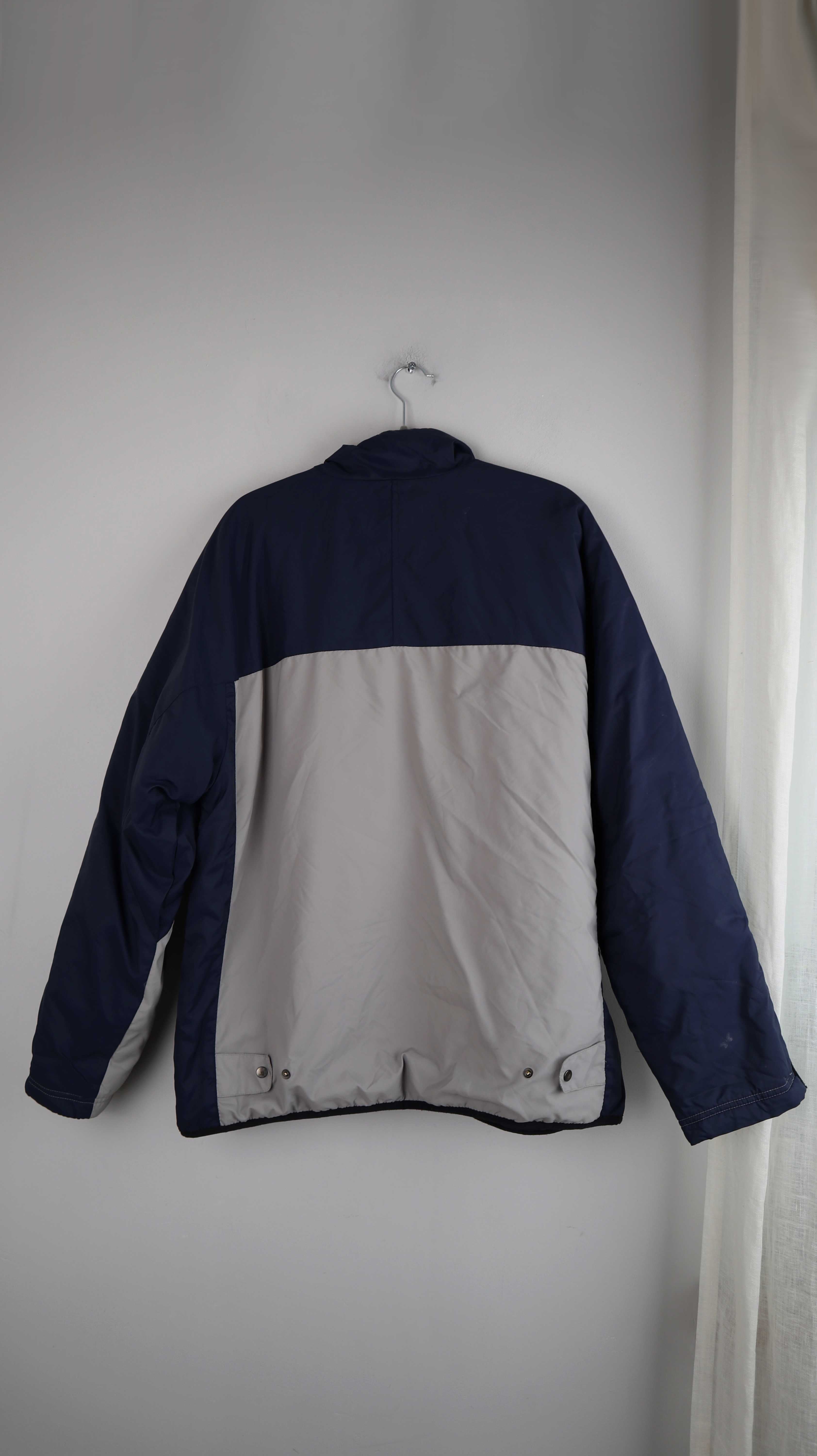 Nike true Vintage Jacke grau Blau M Winterjacke gesteppt Steppjacke 90s