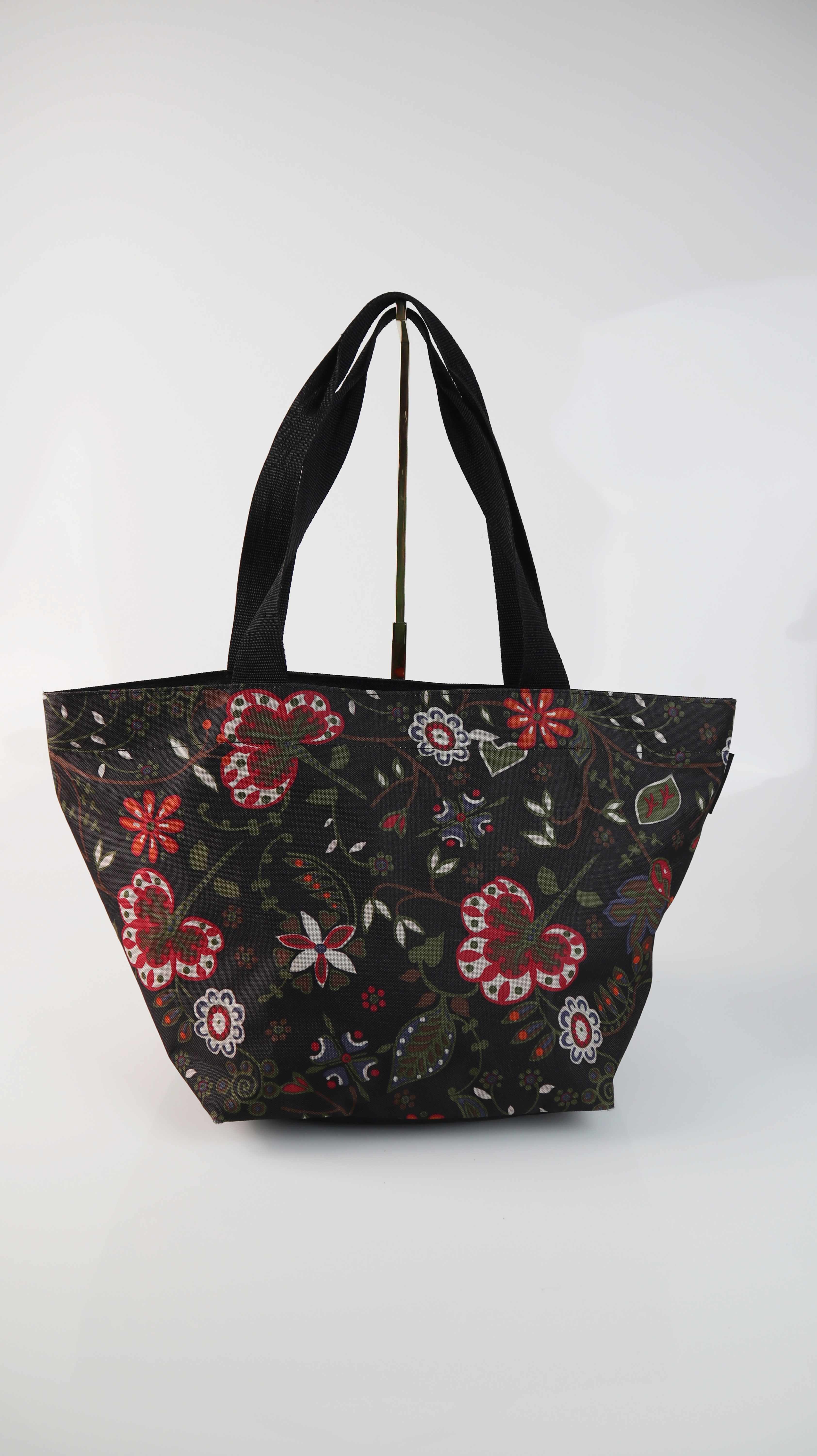 Reisenthel Tasche schwarz Shopper Einkaufstasche gemustert Schultertasche
