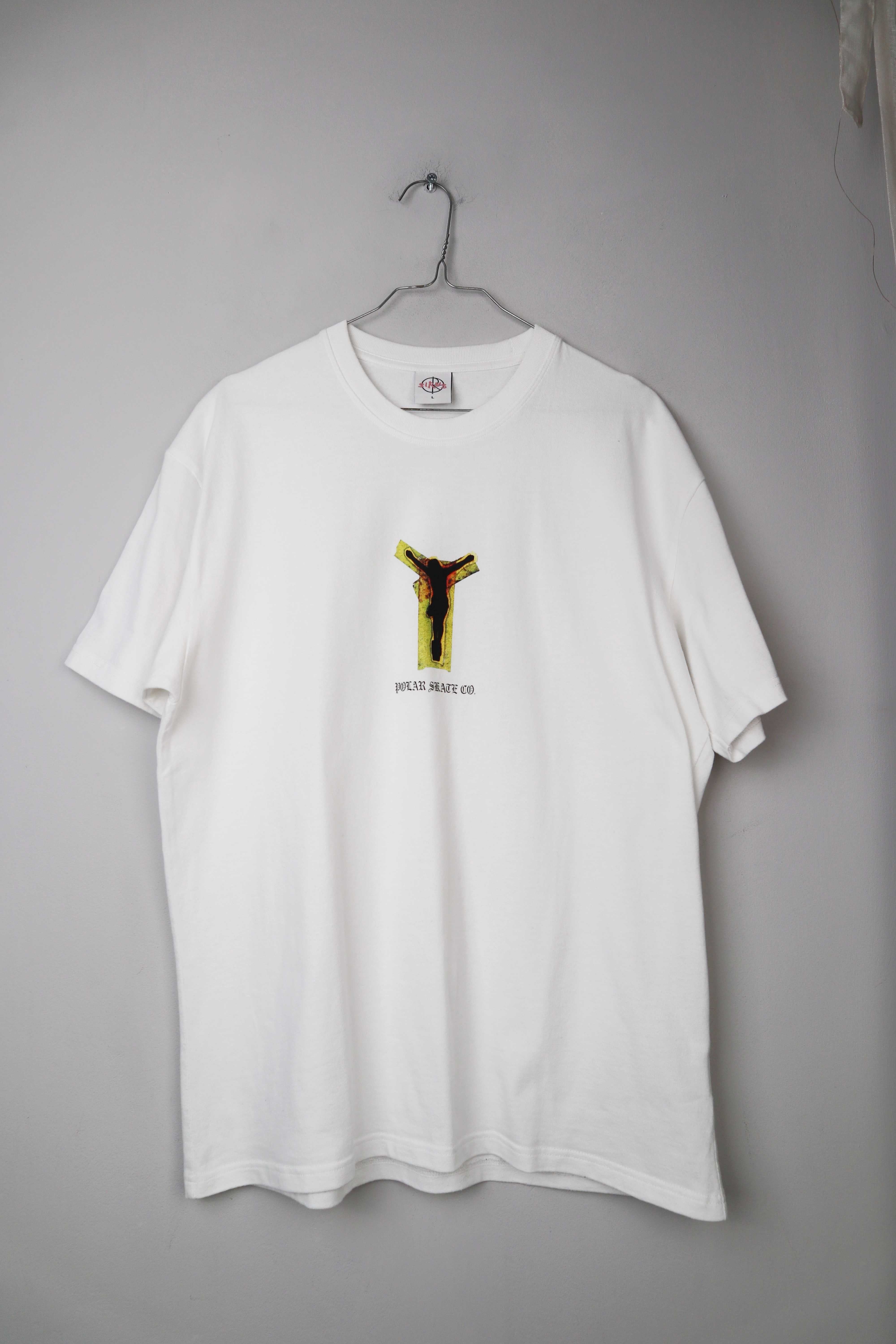 Sirus Shirt Weiß T-Shirt bedruckt L backprint Oberteil Jesus