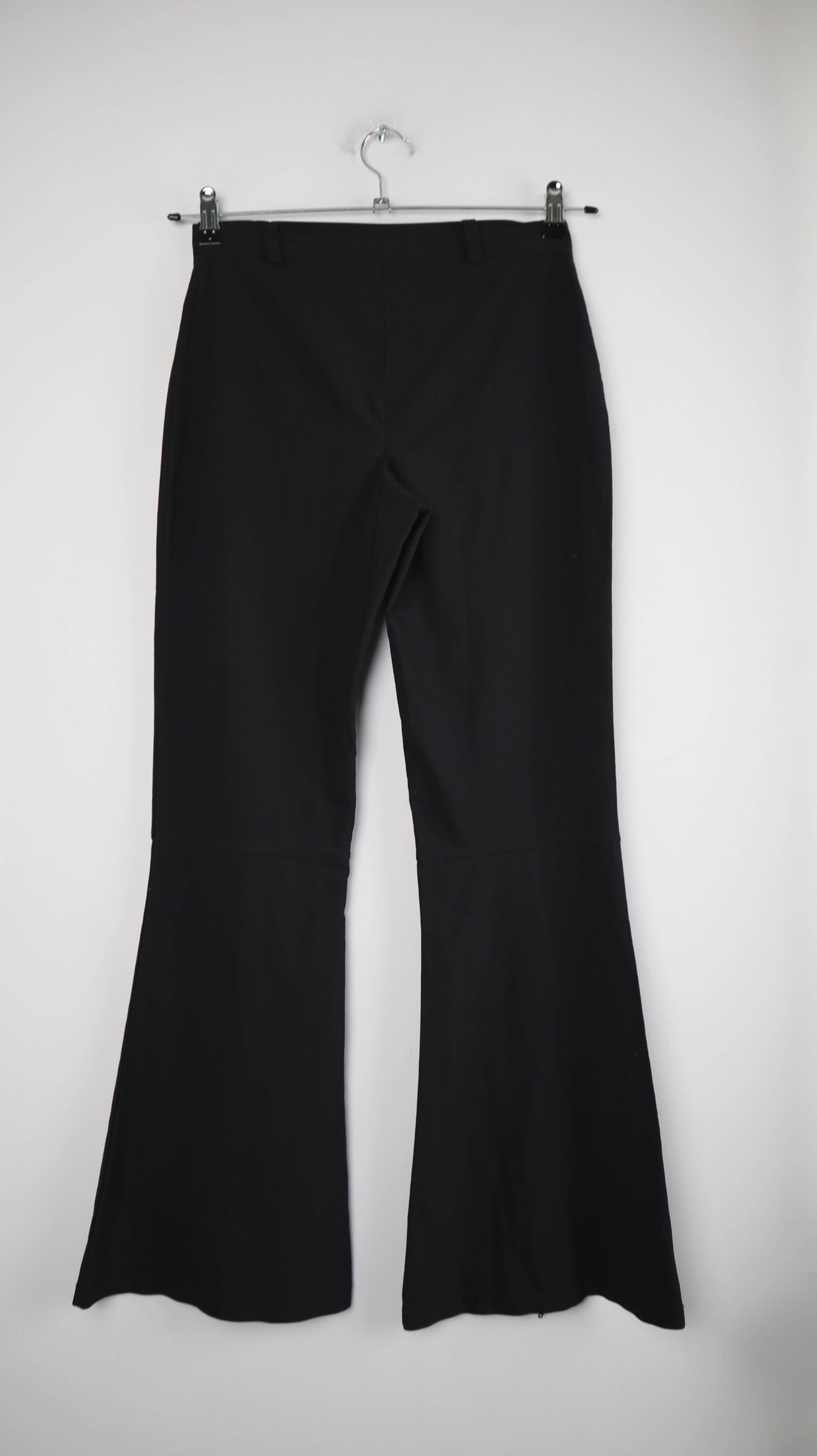 True Vintage Hose schwarz Schlaghose flared 36 S