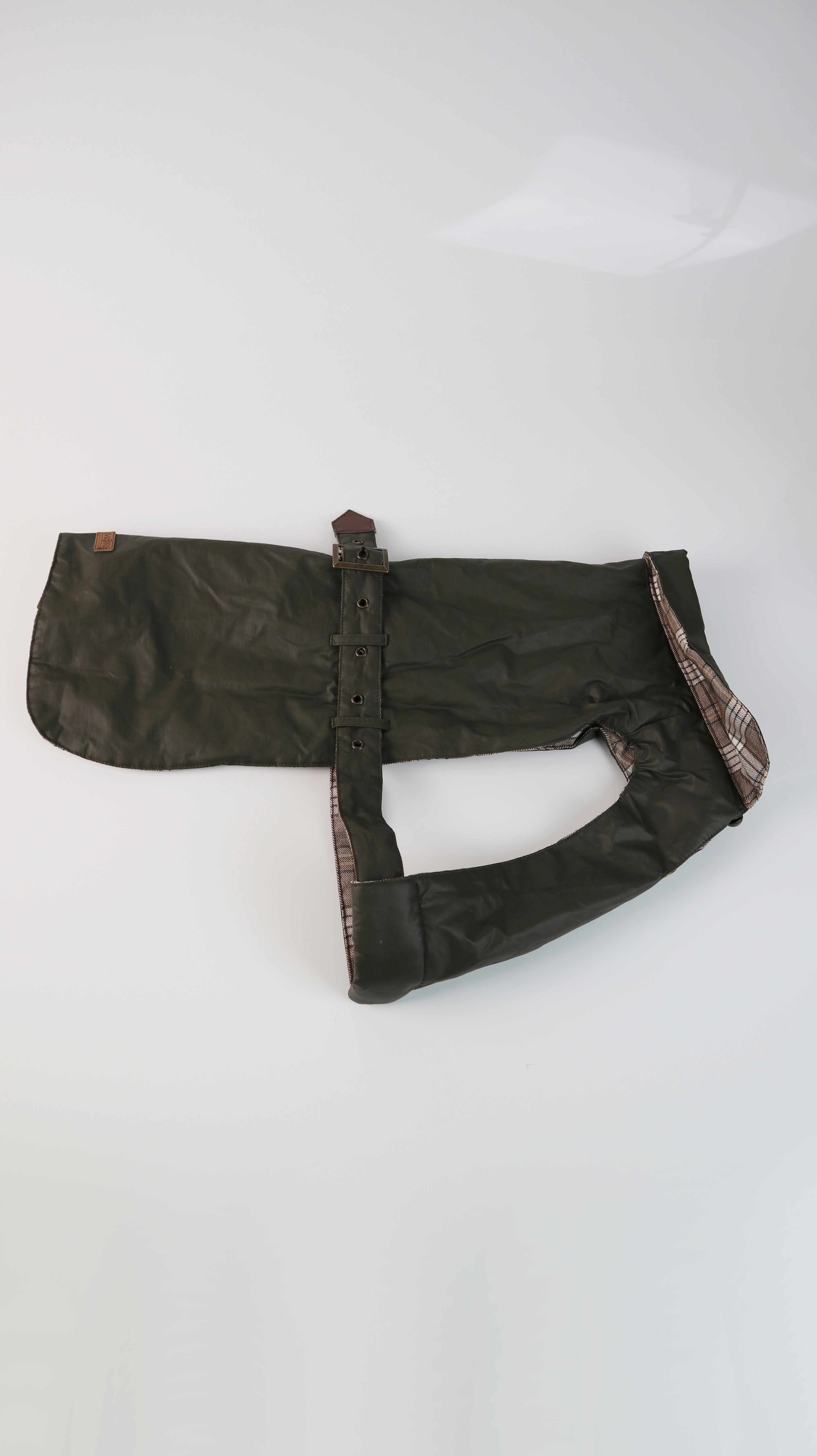 Hundemantel More dunkelgrün Wachsmantel M Grün Mantel Hundejacke