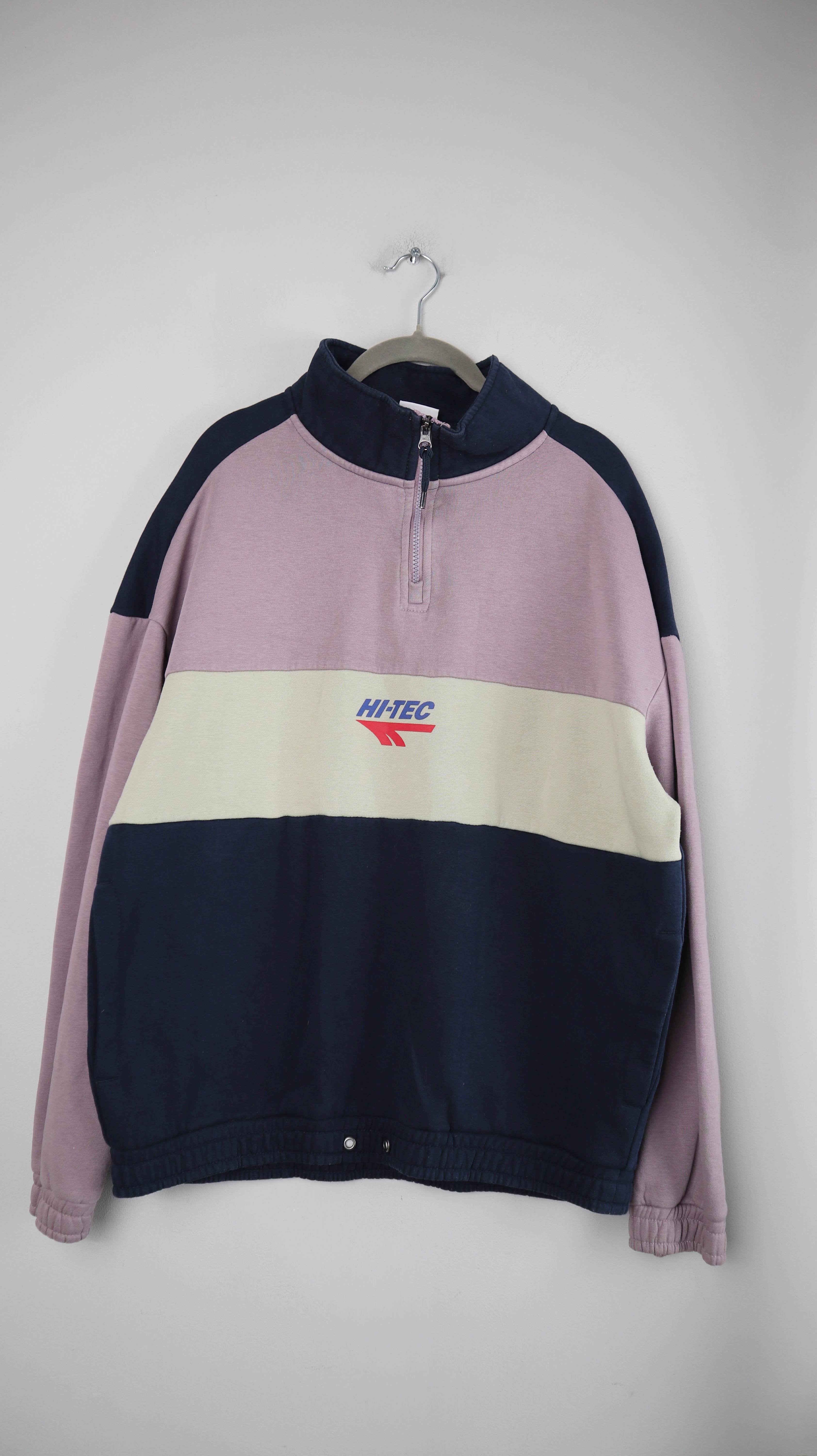 Hi-Tec Pullover Blau Lila 36 S Sweater Rollkragenpullover