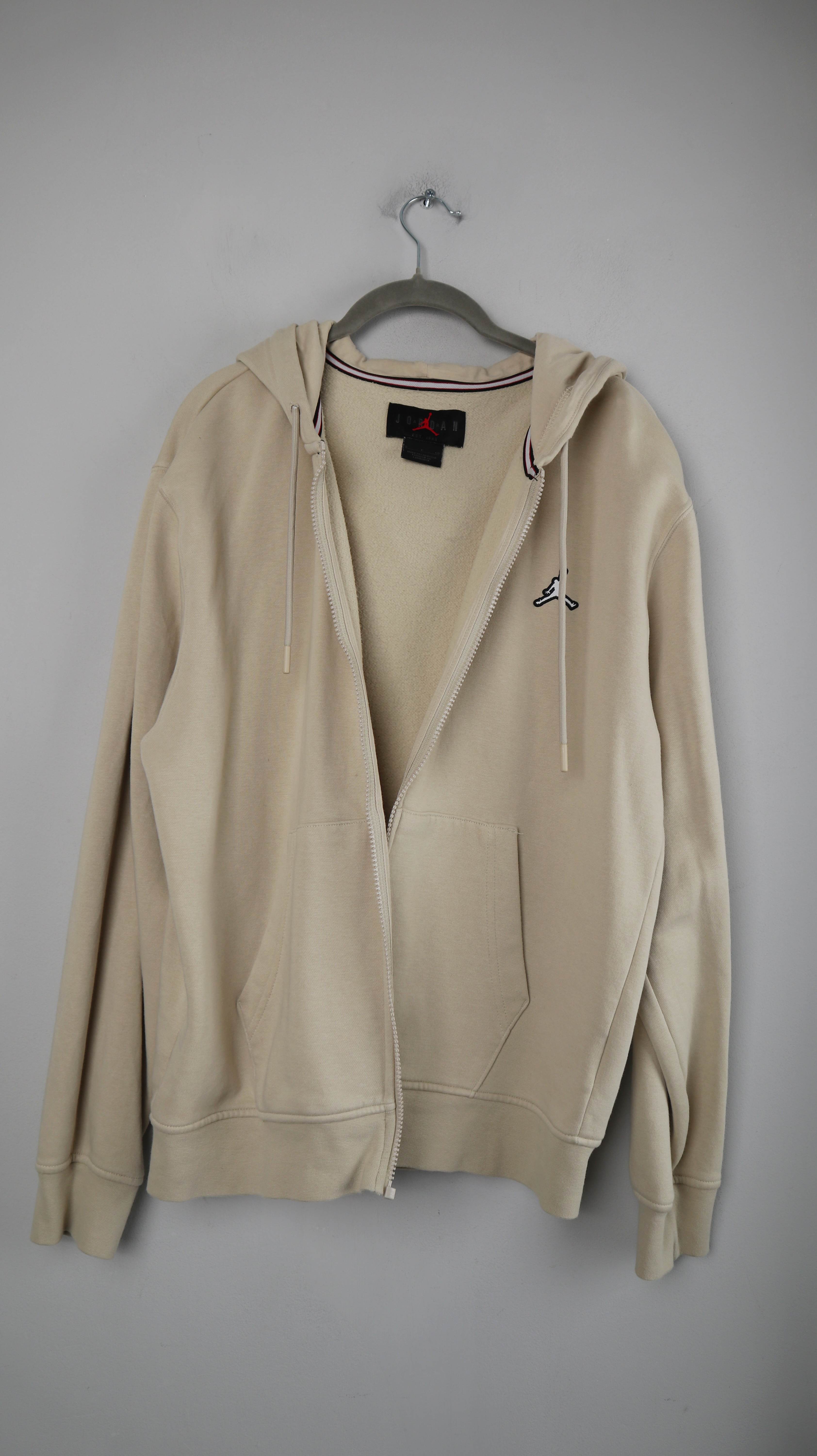 Jordan Air Jacke Zipper Creme Beige Hoodie S