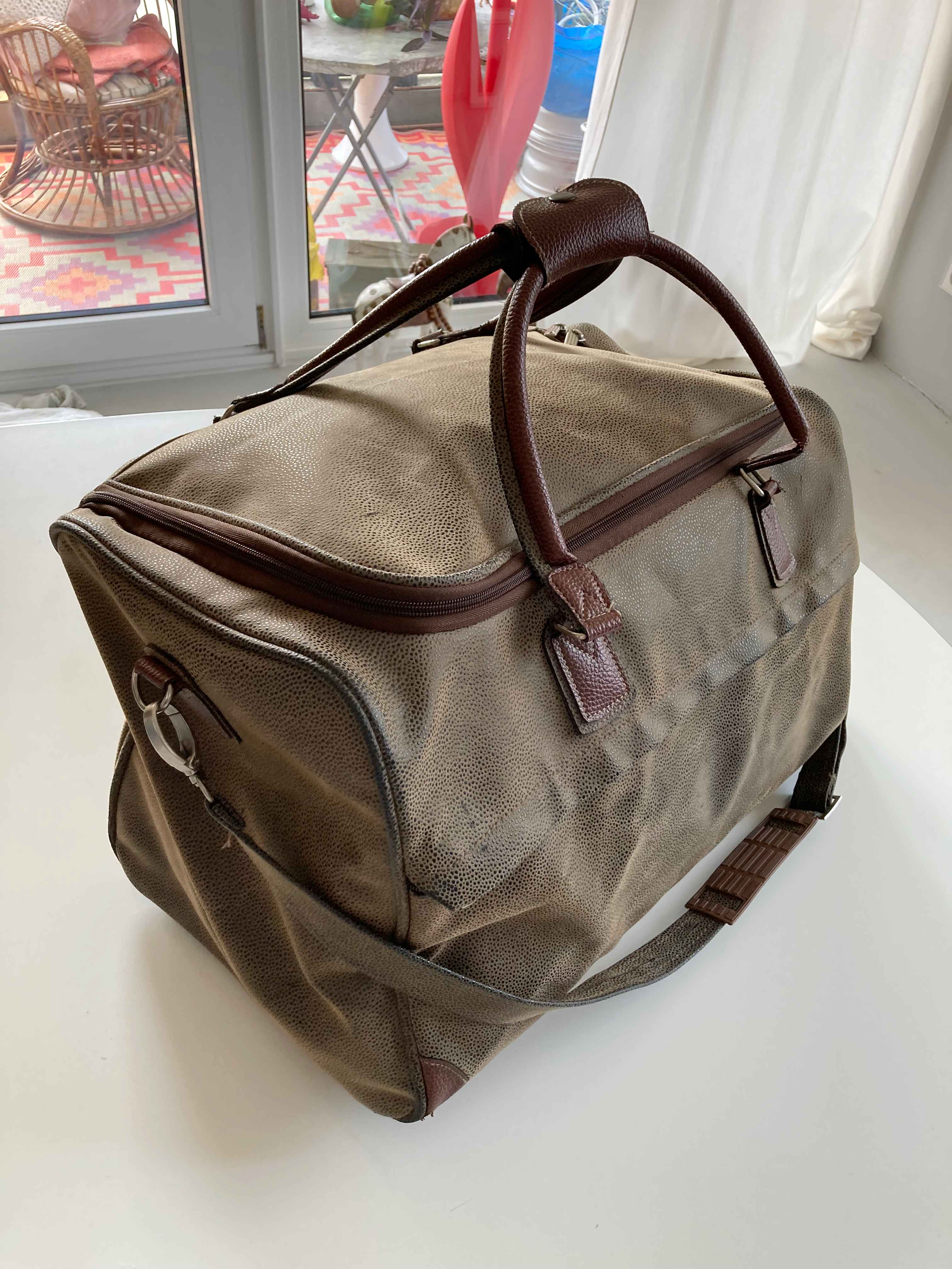 Reisetasche Leder Ledertasche Braun Tasche Weekender groß Sporttasche