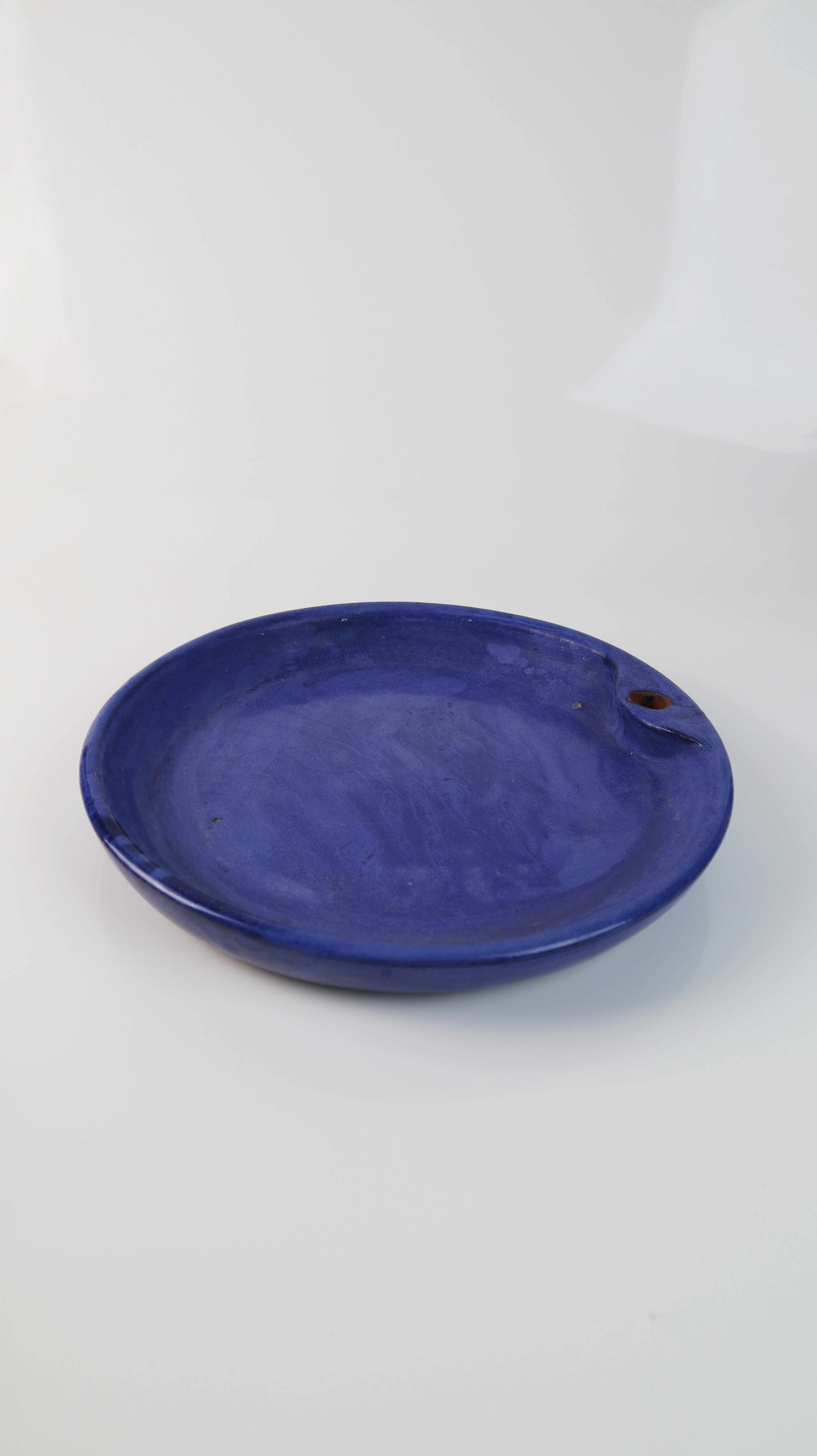 Vogeltränke Blau Schale Wasserschale Porzellan