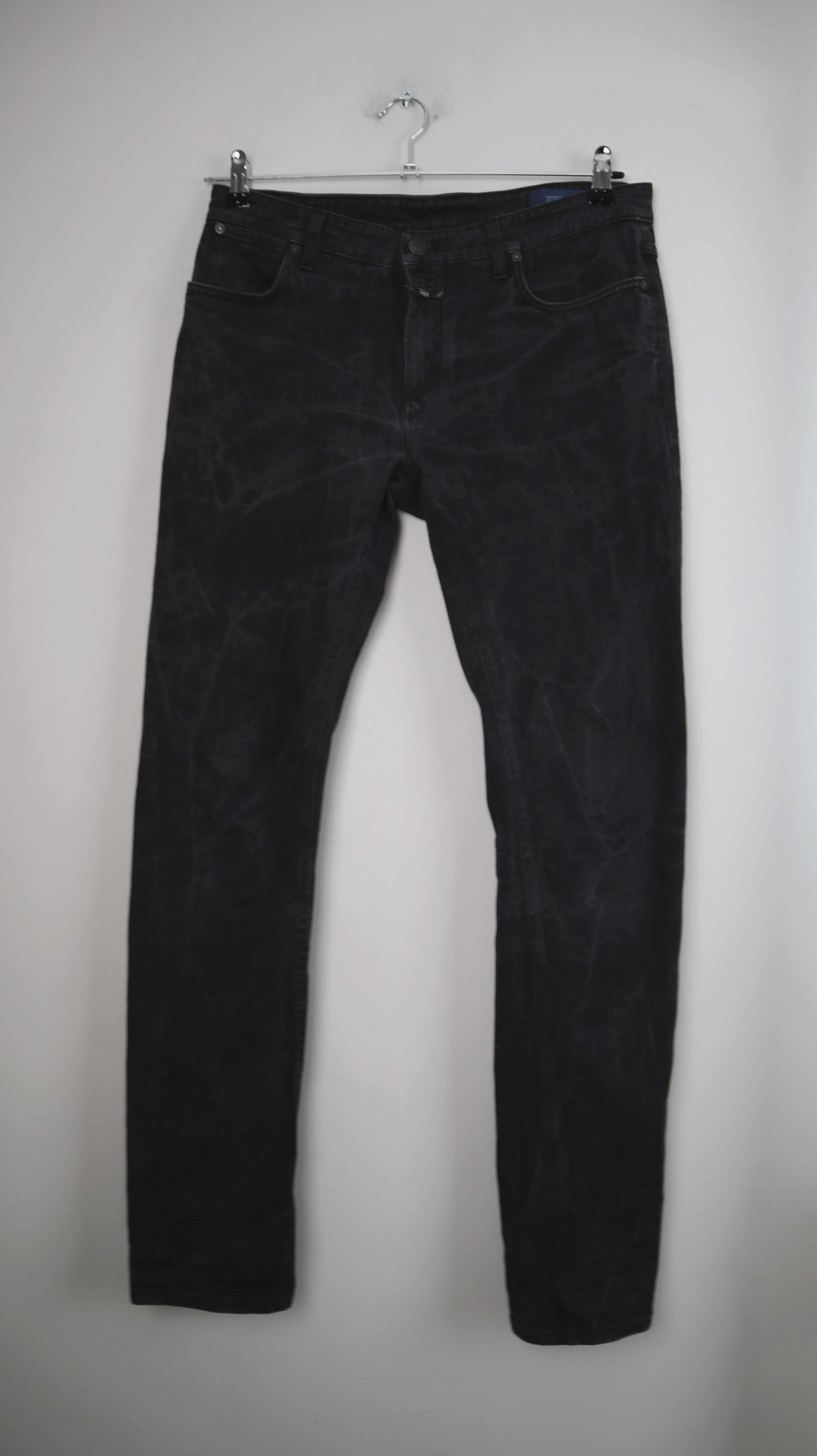 Closed Hose dunkelgrau 32 020 slim Grau mid waist