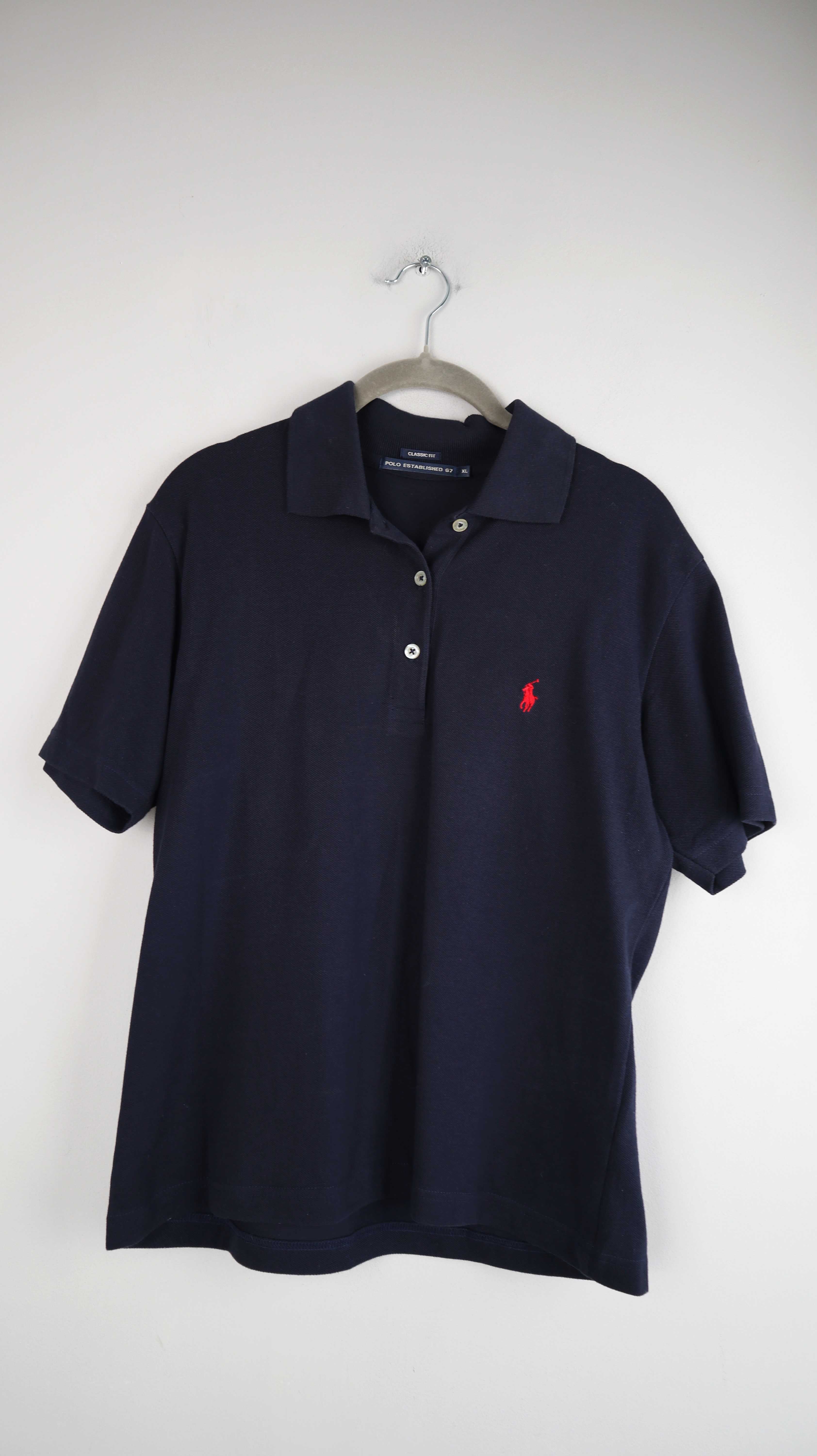 Ralph Lauren Polo Shirt XL Blau dunkelblau Poloshirt classic fit 38 M