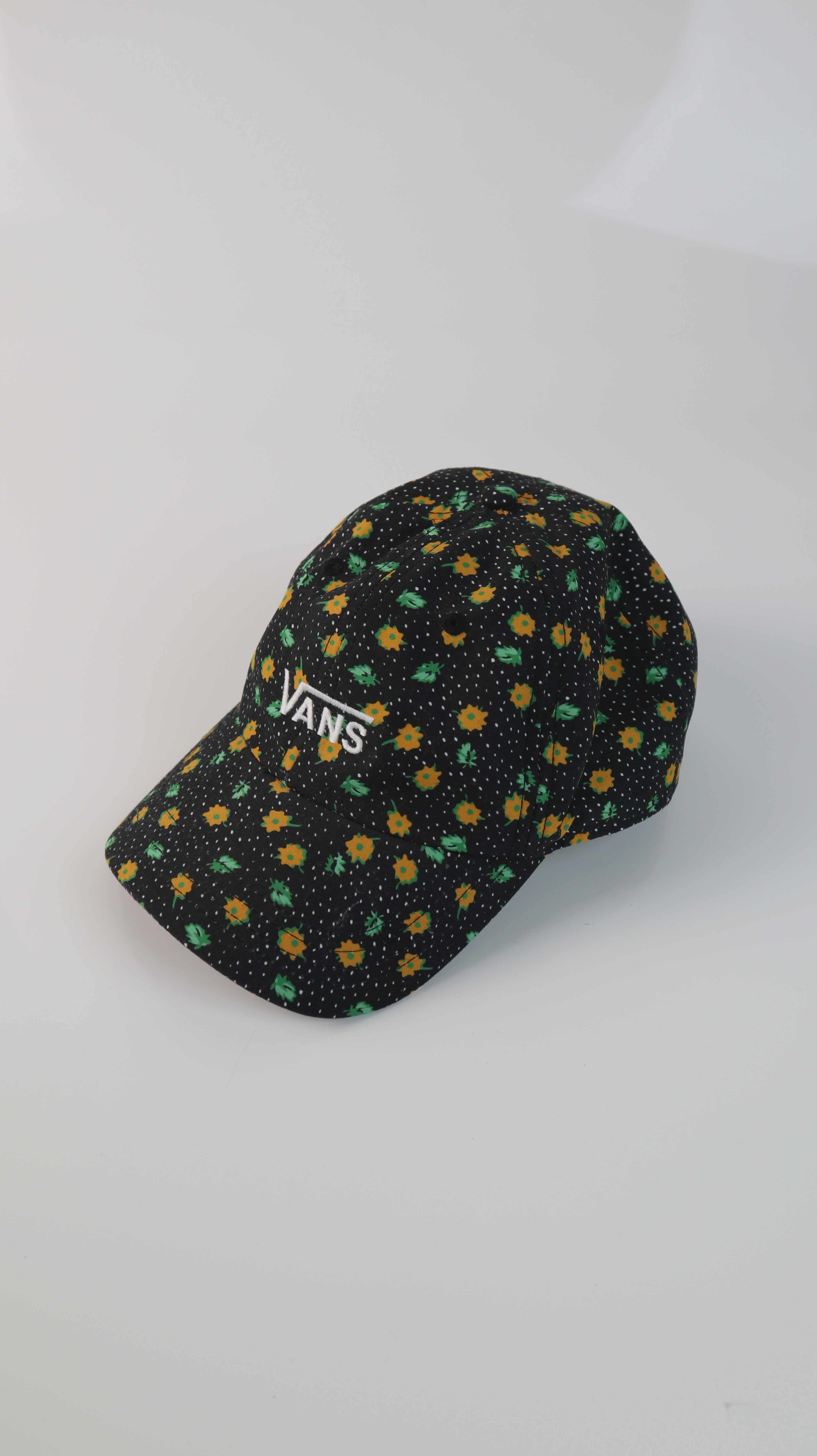 VANS Cap Mütze Kappe schwarz Blumen Schirmmütze