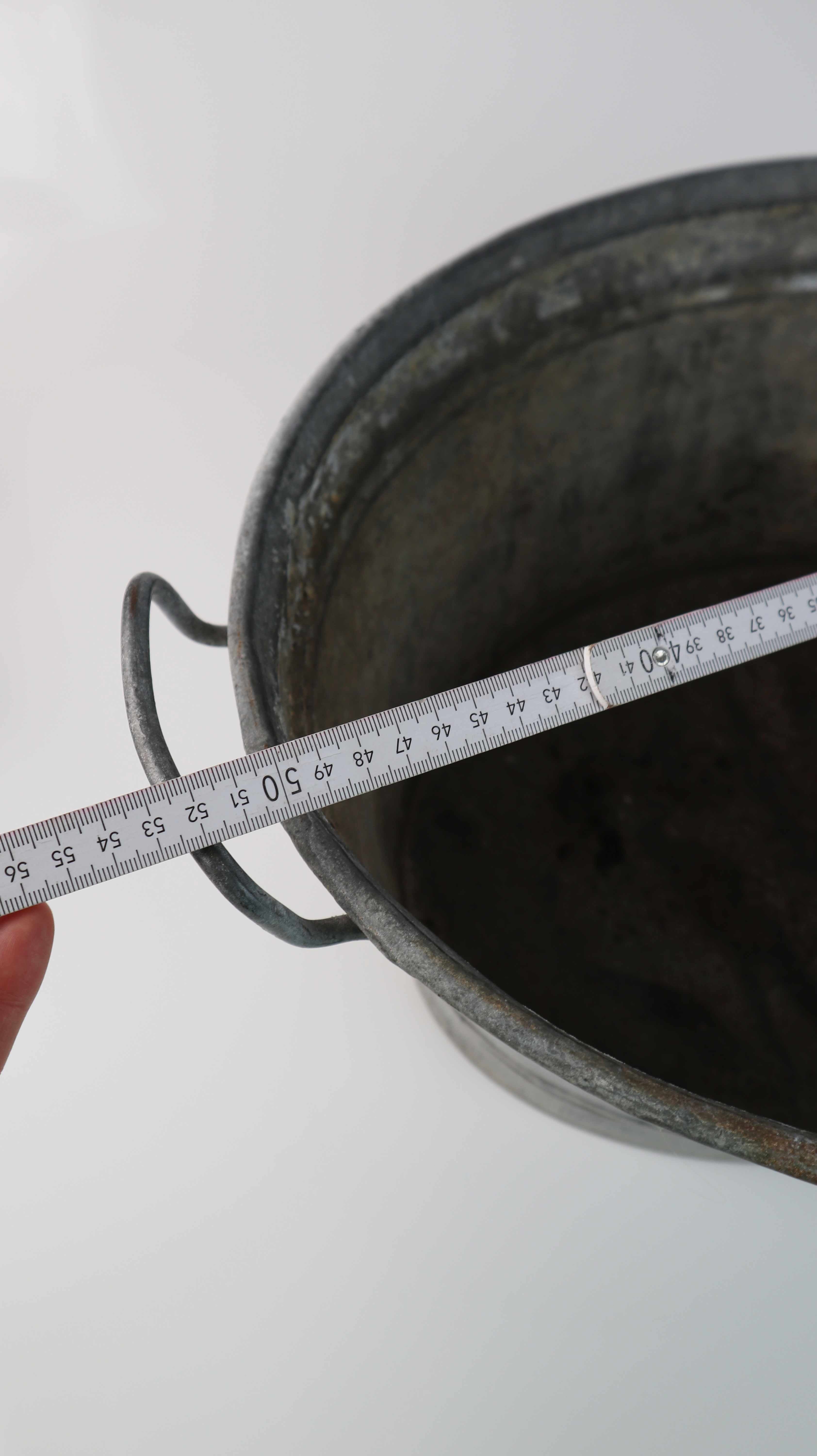 Ovale Zinkwanne Metallwanne Pflanzgefäß Dekowanne