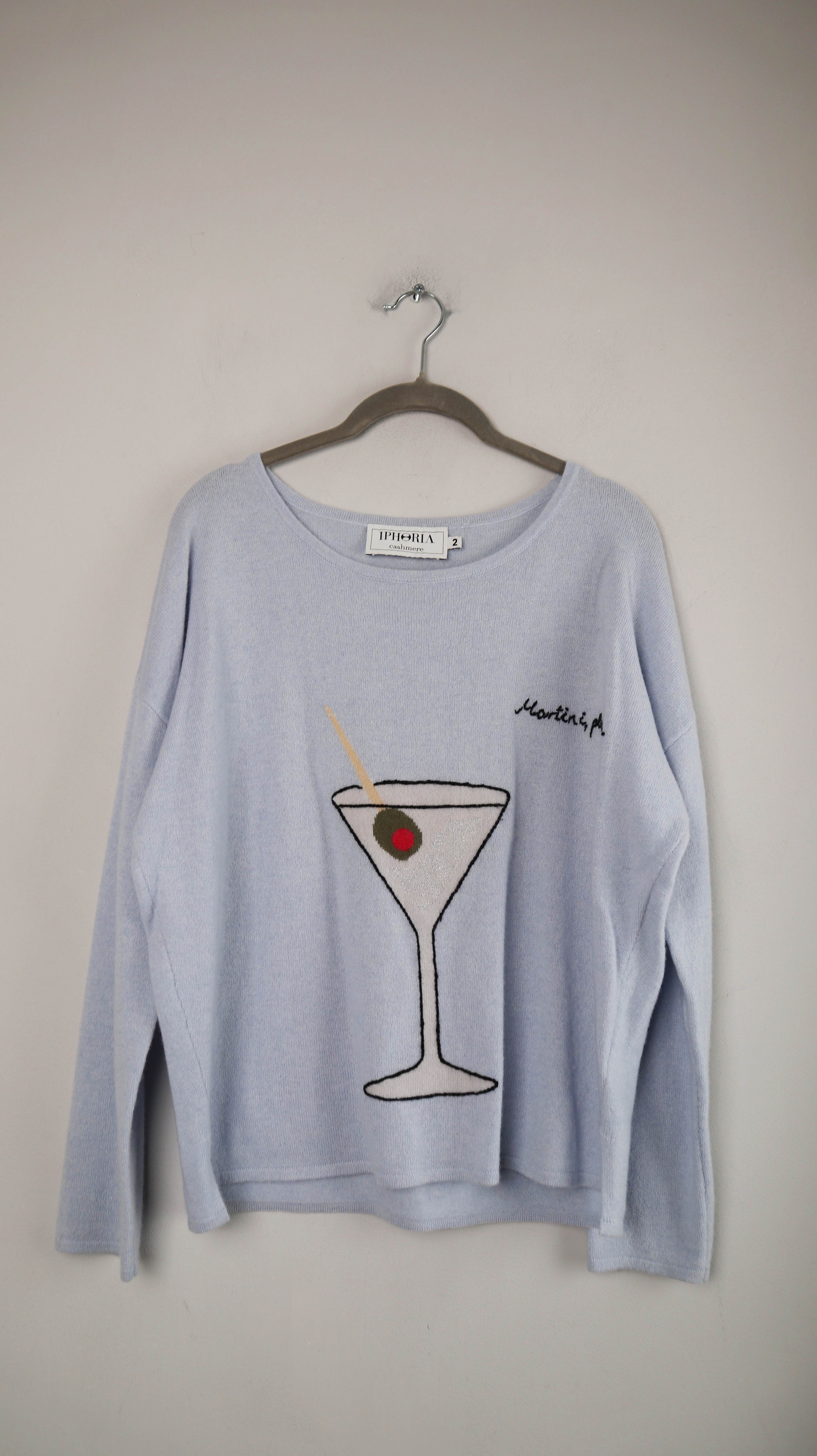 Iphoria Pullover Blau Cashmerepullover Martini Please Hellblau Cashmere