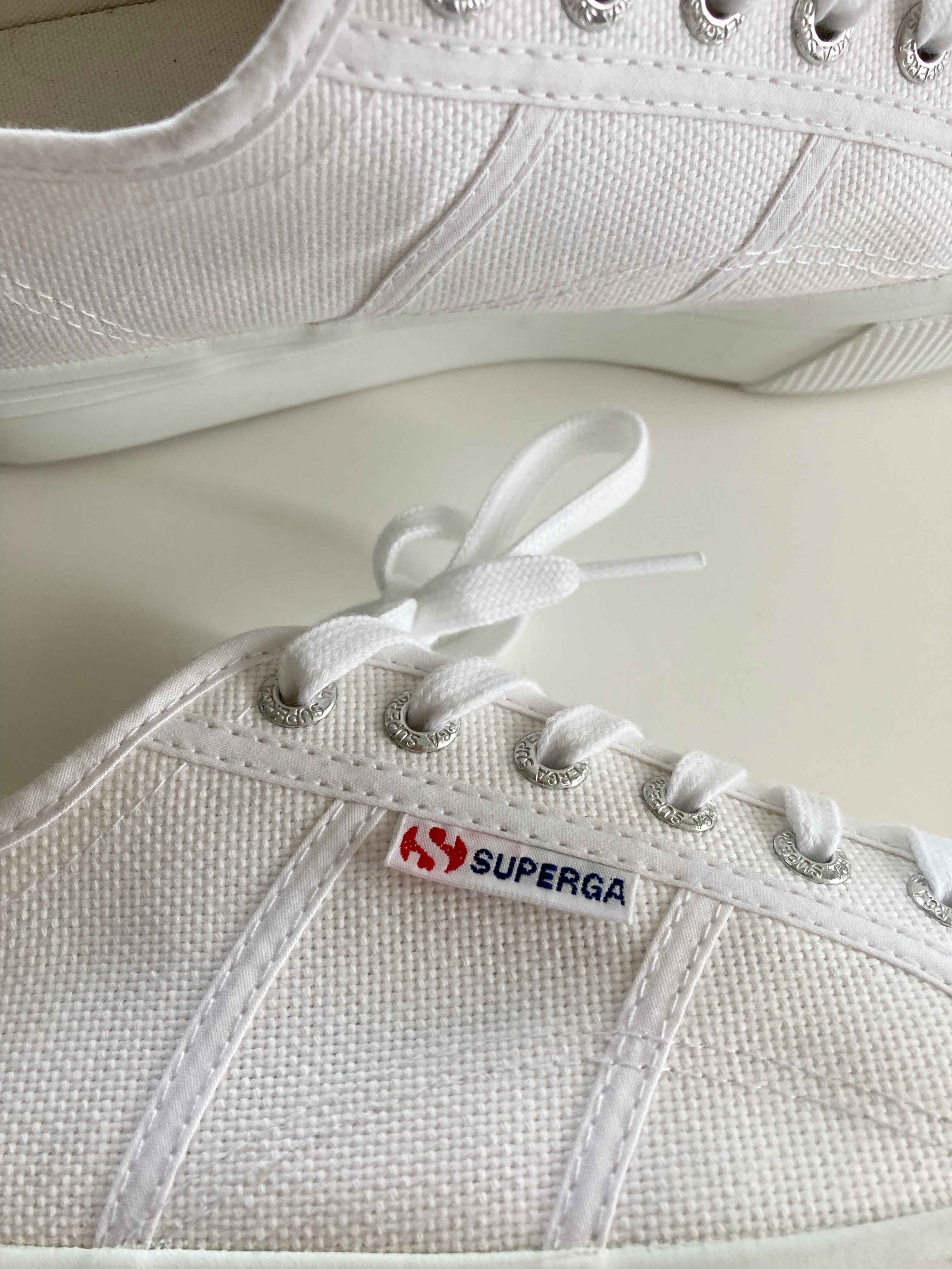 Superga Sneaker weiß weiss Plateau 40 Turnschuhe basic