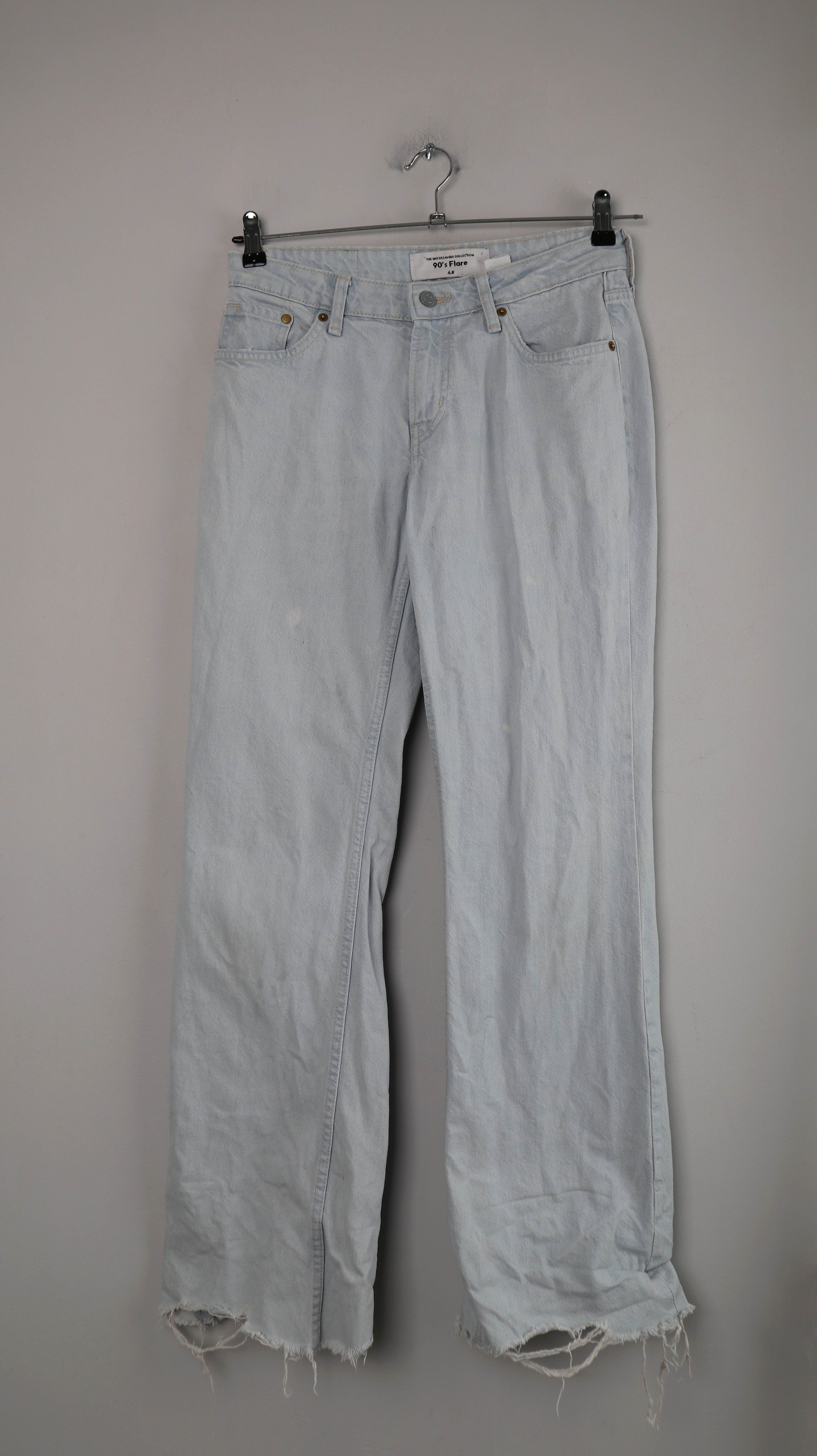 H&M Jeans Hose 90s flared blau hellblau 38 M straight fit
