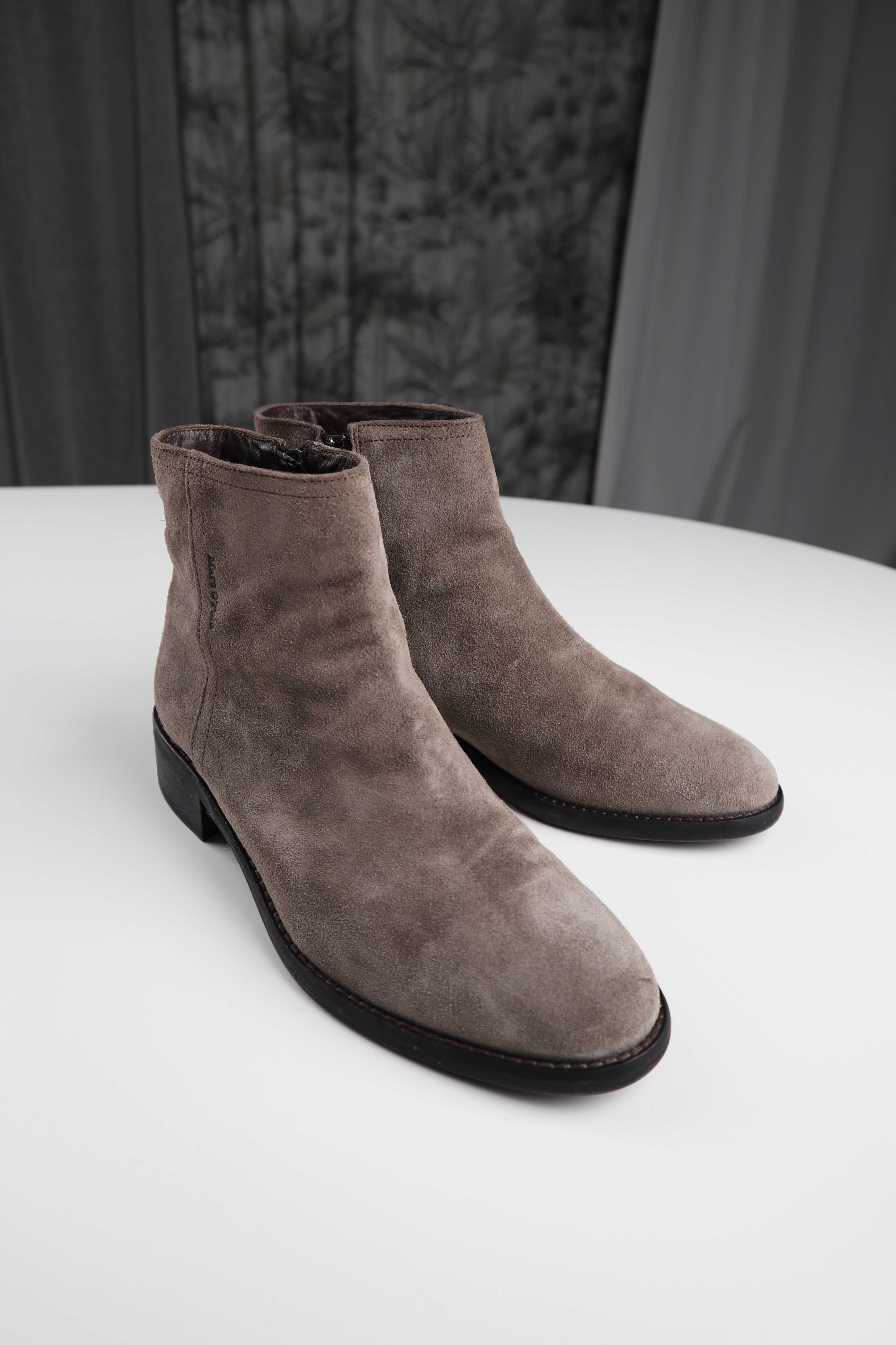 Marc O'Polo Stiefeletten Grau Braun Wildleder Taupe 7 41 Stiefel Booties